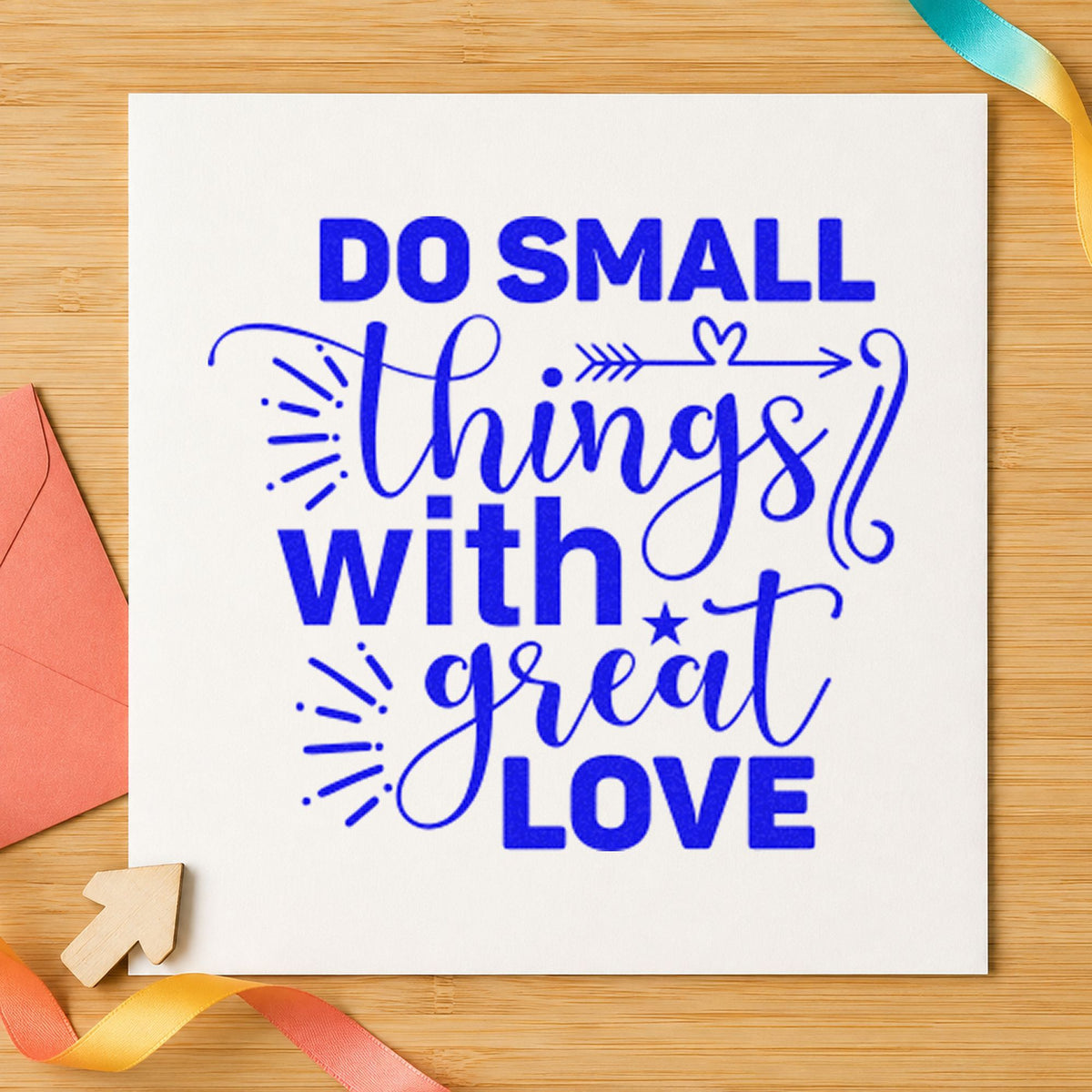 Small Things With Great Love Pre-Inked Stamp – Slim in use 6