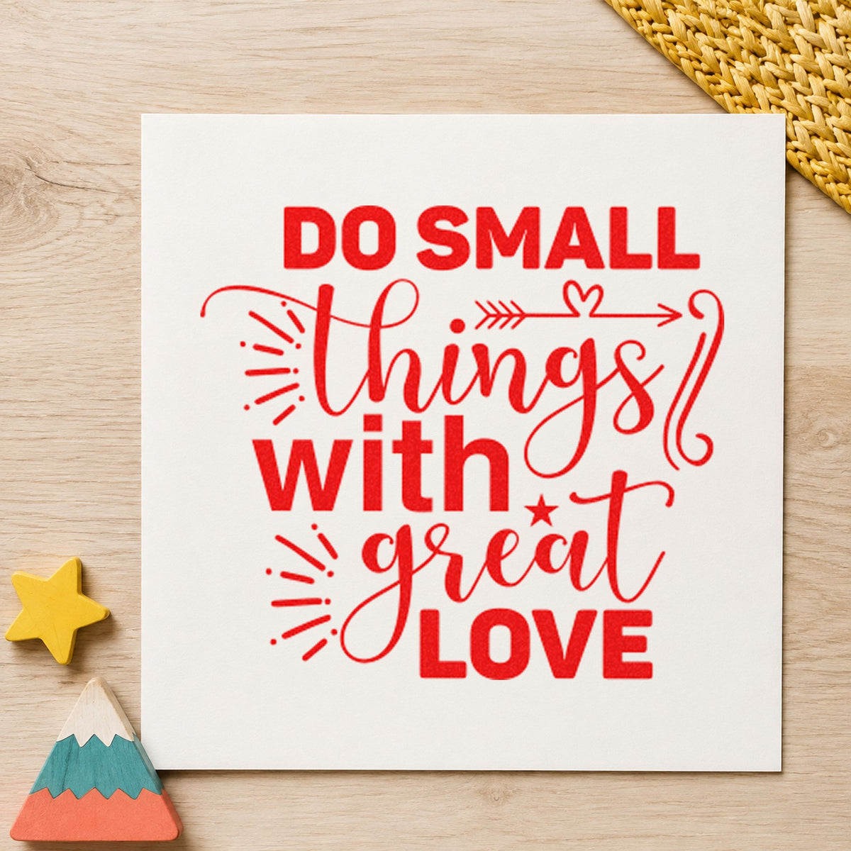 Small Things With Great Love Pre-Inked Stamp – Slim in use 7