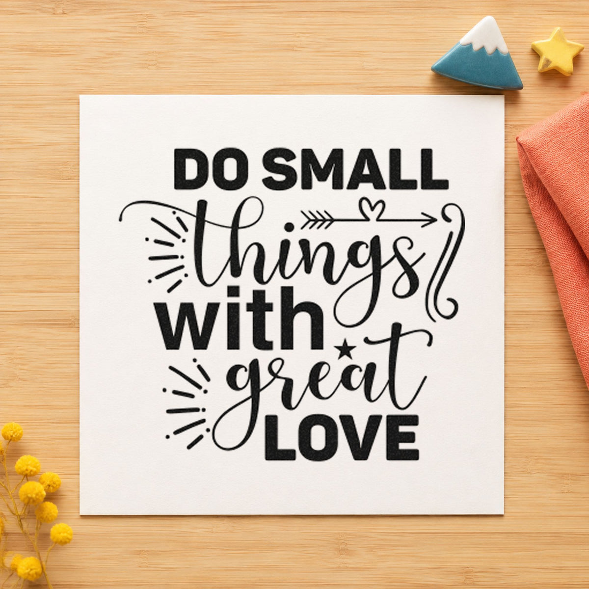 Small Things With Great Love Pre-Inked Stamp – Slim in use 9