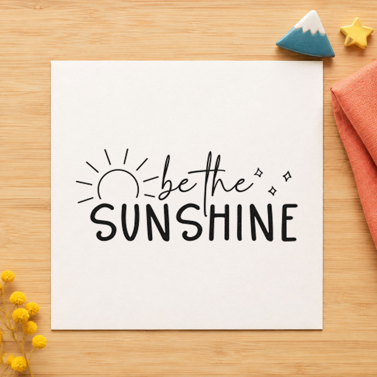 Be The Sunshine Sunrise Self-Inking Stamp in use 10