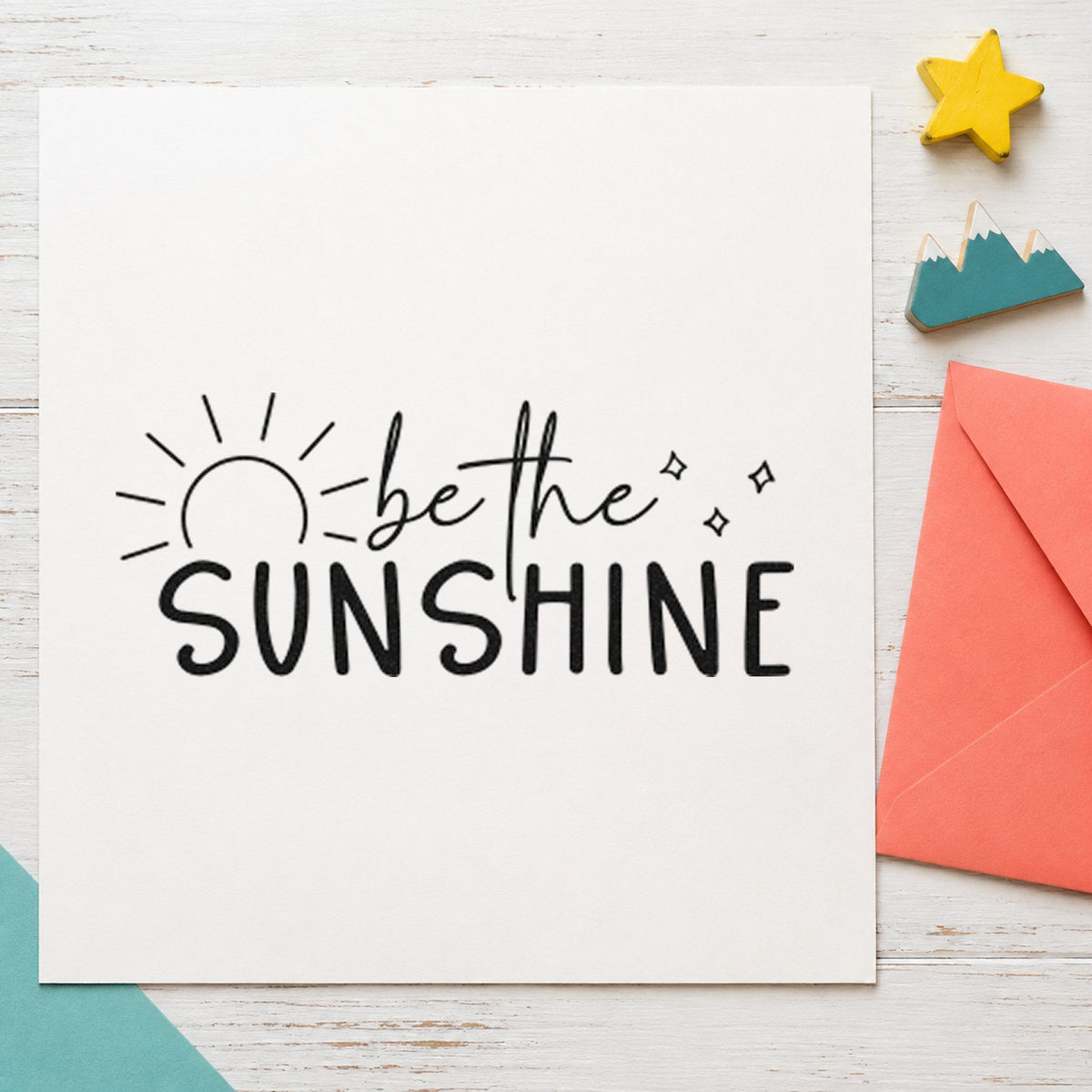 Be The Sunshine Sunrise Self-Inking Stamp in use 4
