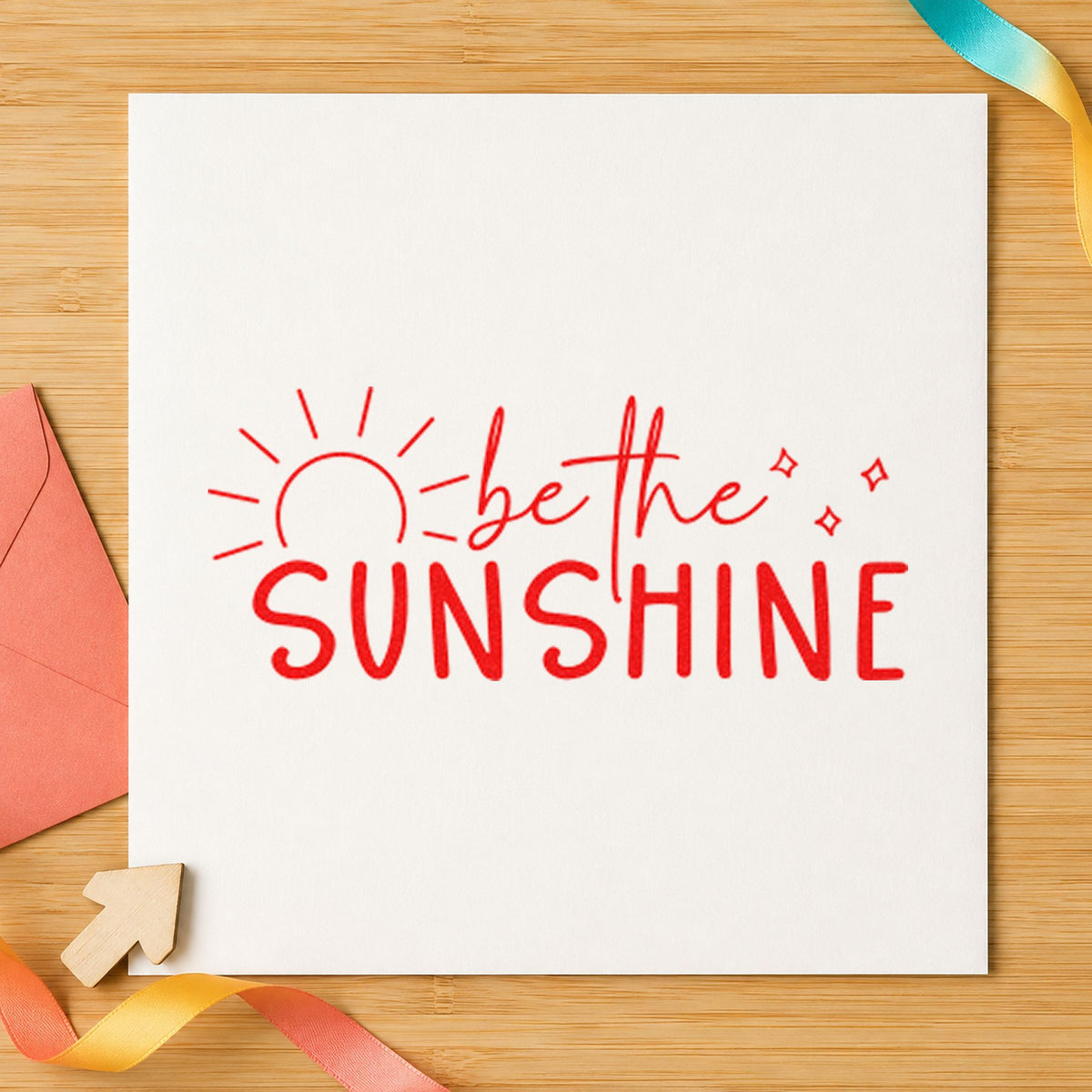 Be The Sunshine Sunrise Self-Inking Stamp in use 7