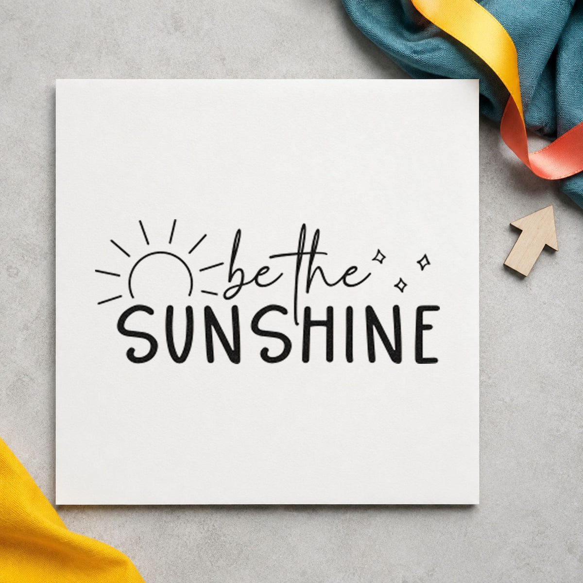 Be The Sunshine Sunrise Self-Inking Stamp in use 9