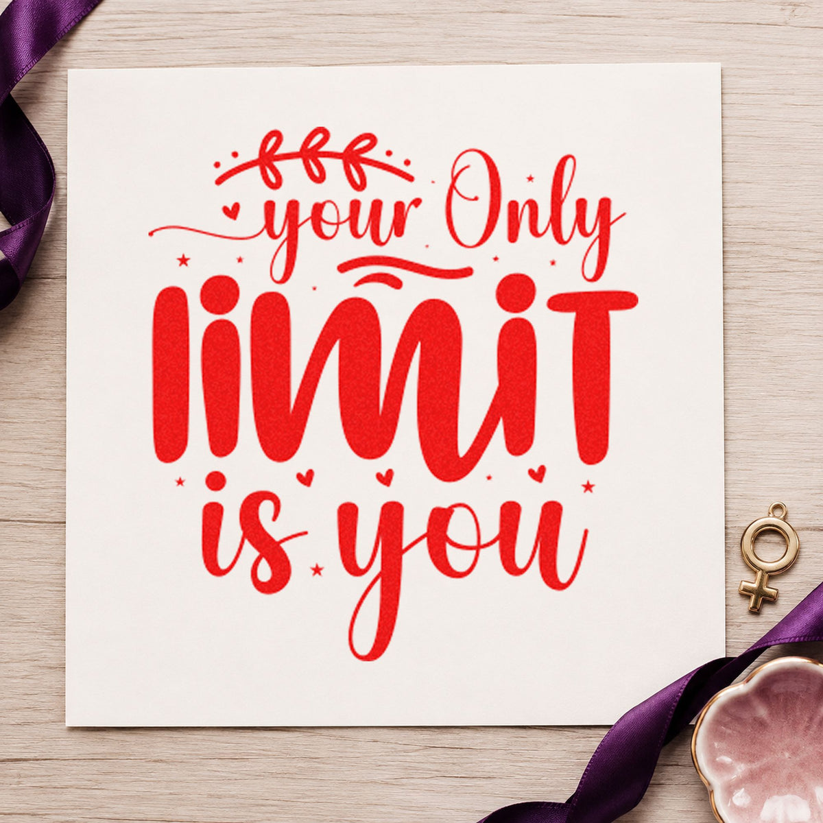 Your Only Limit Is You Leaves Compact Pre-Inked Stamp – Slim in use 7