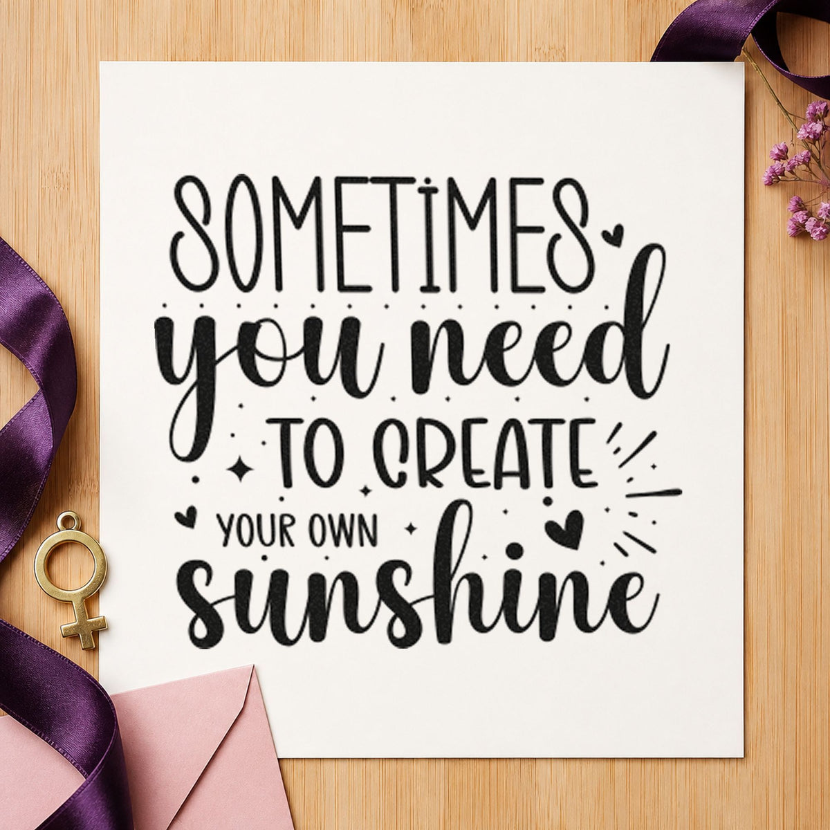 Create Your Own Sunshine PSI Pre-Inked Stamp in use 3