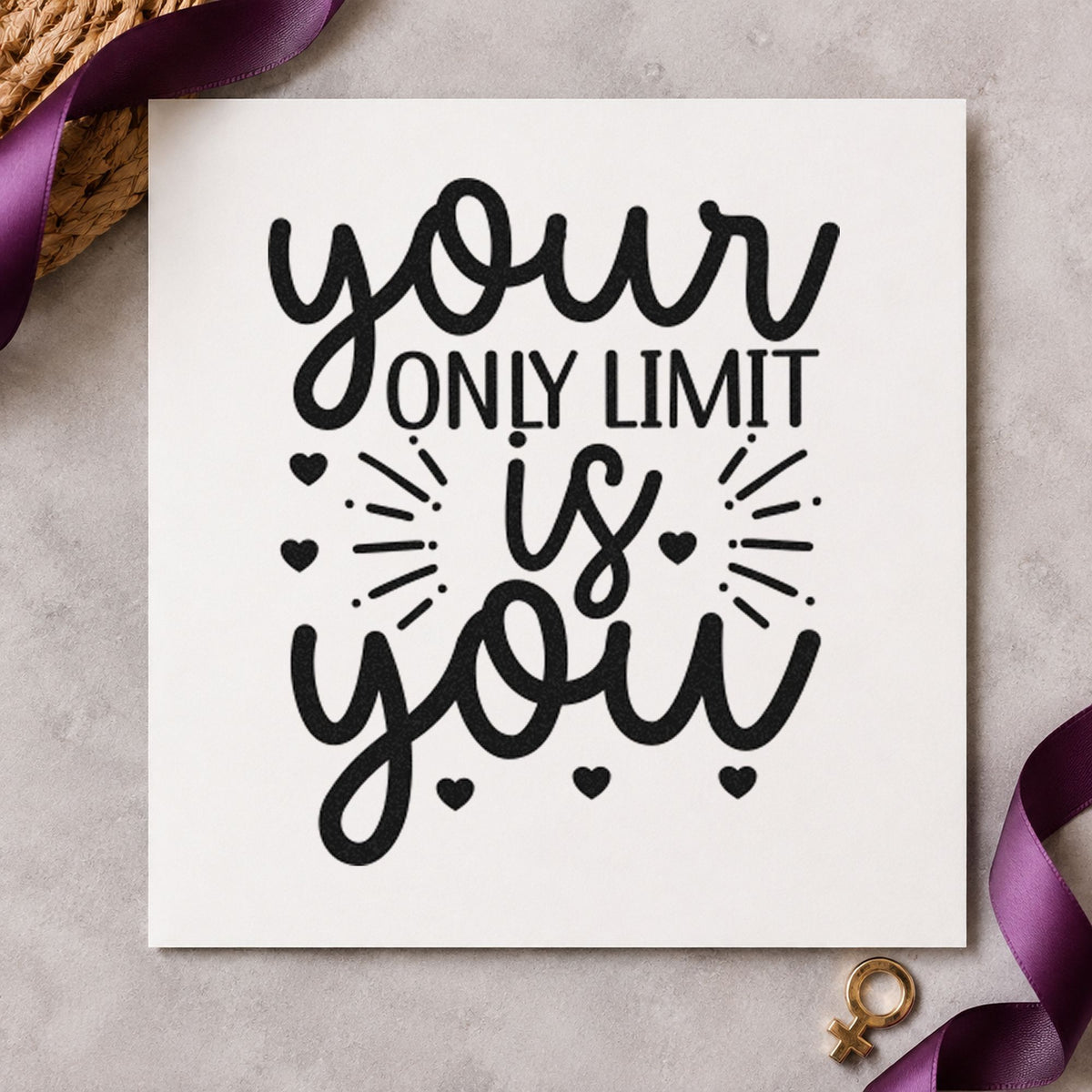 Your Only Limit Is You Rays Stamp – Wood Handle in use 10