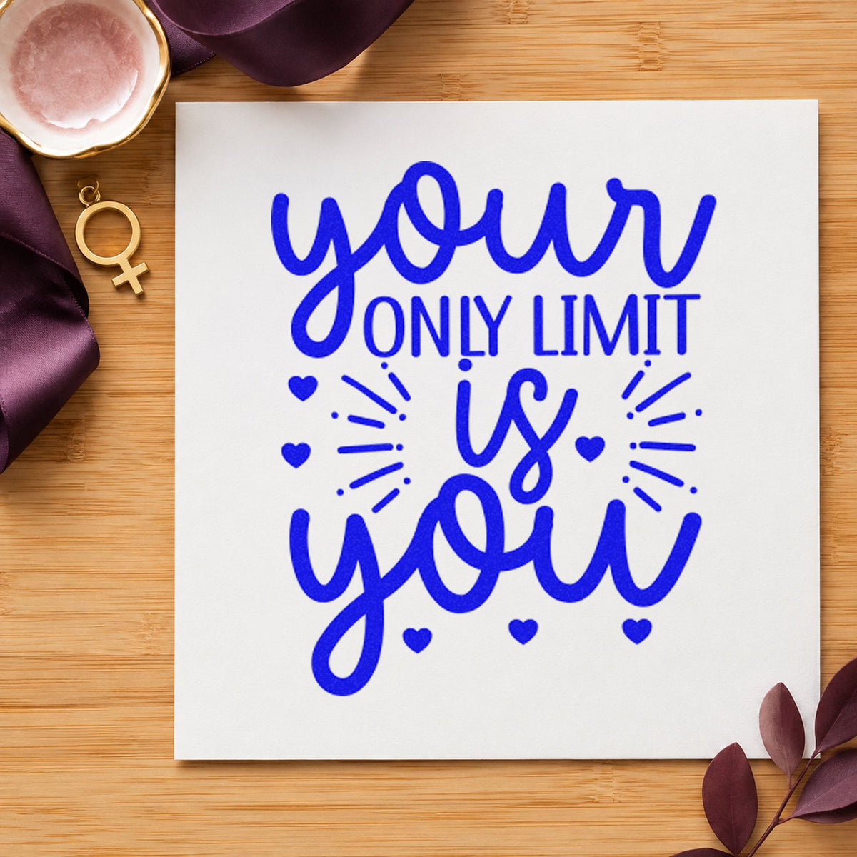 Your Only Limit Is You Rays Stamp – Wood Handle in use 6