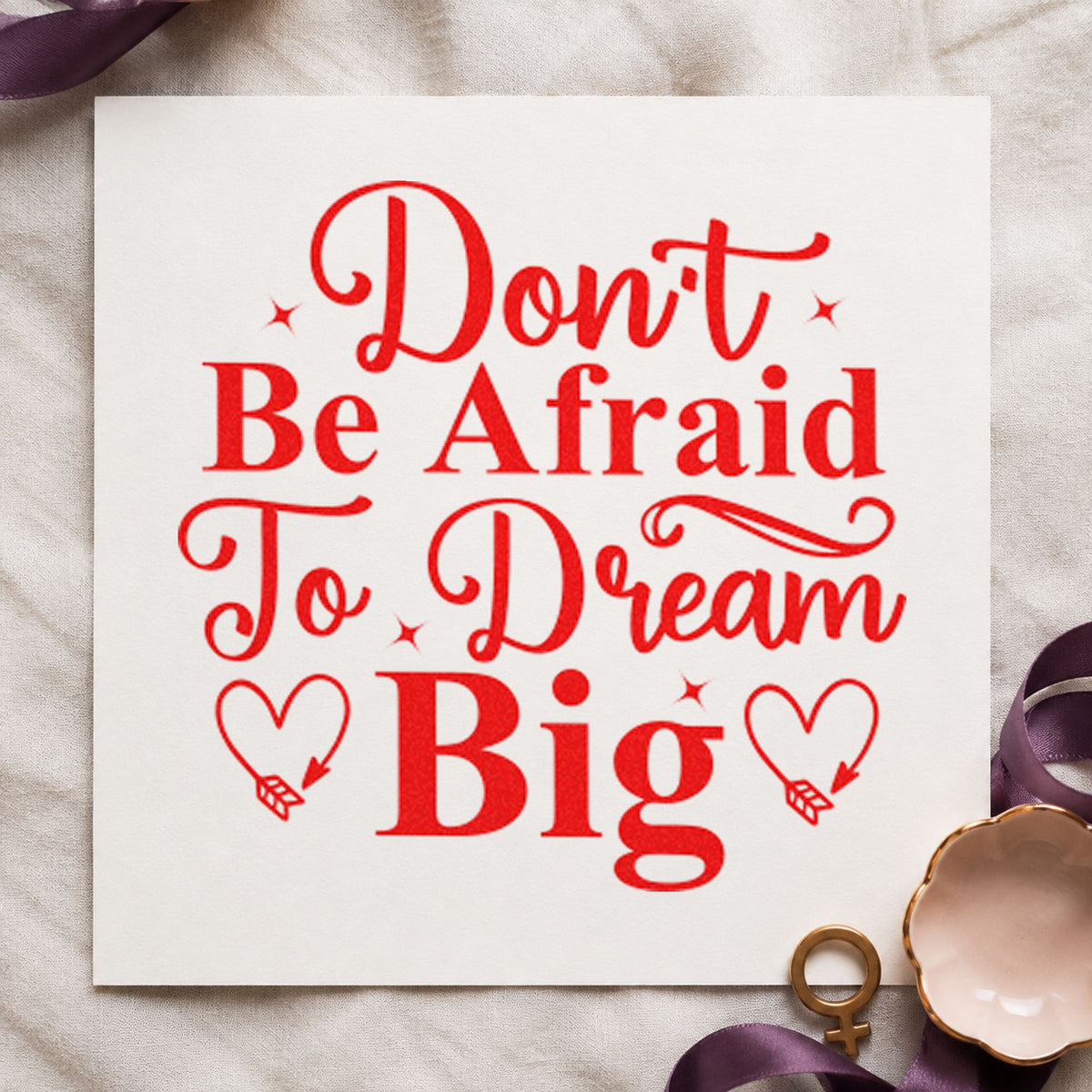 Don't Be Afraid Dream Big Stamp – Self-Inking in use 8