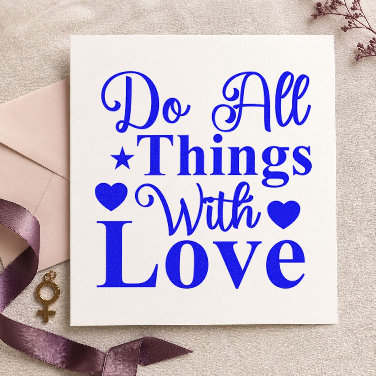 Do All Things With Love Hand Stamp – Duo in use 5