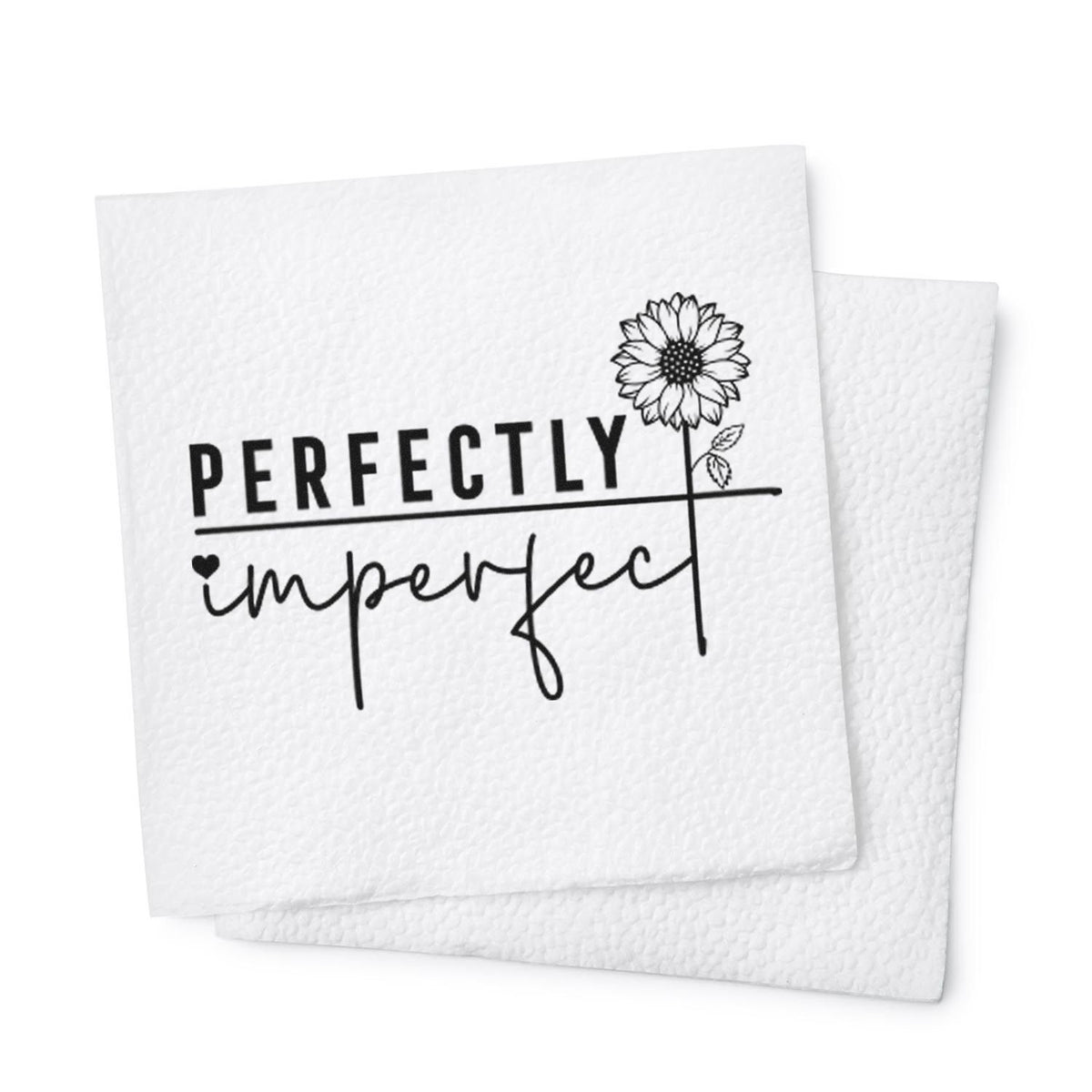 Perfectly imperfect floral rubber stamp design on textured paper, ideal for handmade cards, packaging, and crafts.