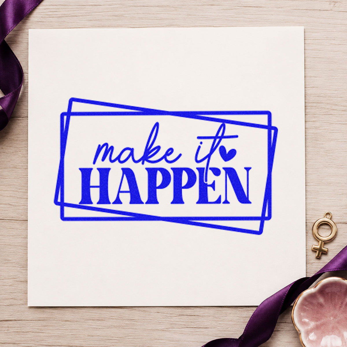 Make It Happen Frames Duo Hand Stamp in use 6