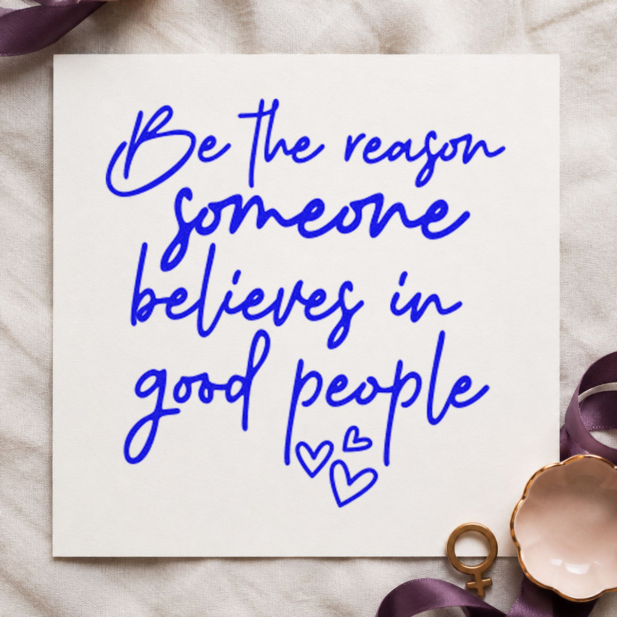 Believe In Good People Stamp – Duo Hand in use 5