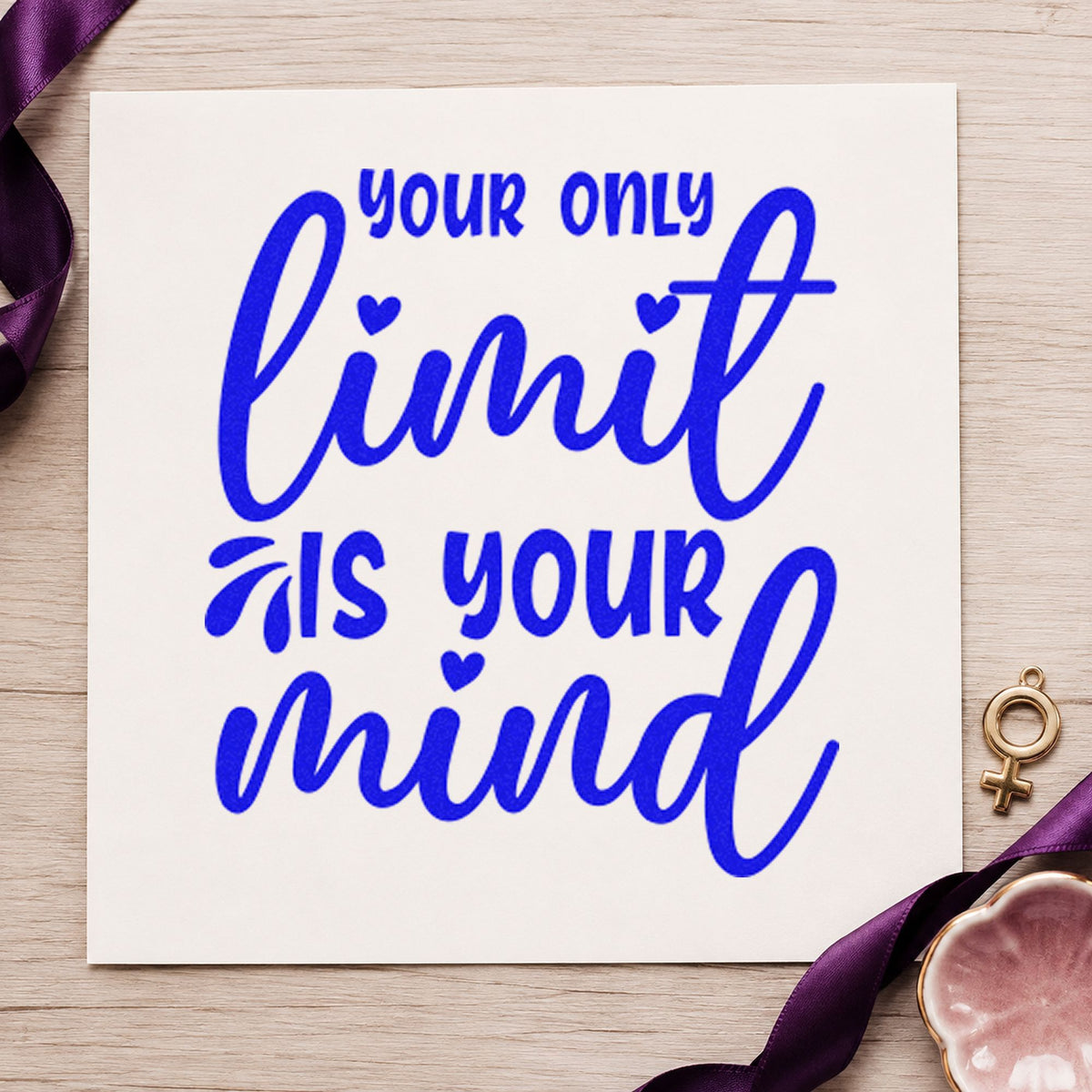 Your Only Limit Is Your Mind Duo Hand Stamp in use 5