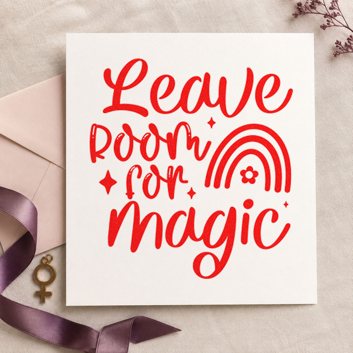 Leave Room Magic Rainbow Floral Accents Hand Stamp – Duo in use 7