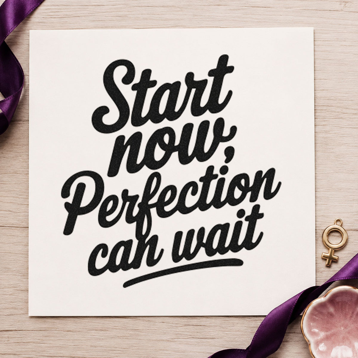 Start Now Perfection Can Wait Hand Stamp – Duo in use 3