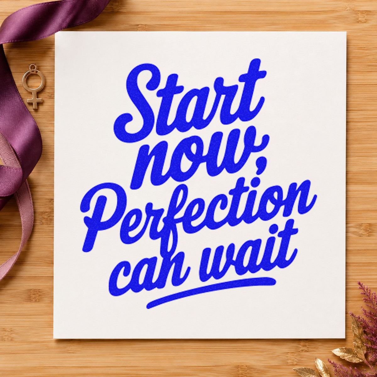 Start Now Perfection Can Wait Hand Stamp – Duo in use 6