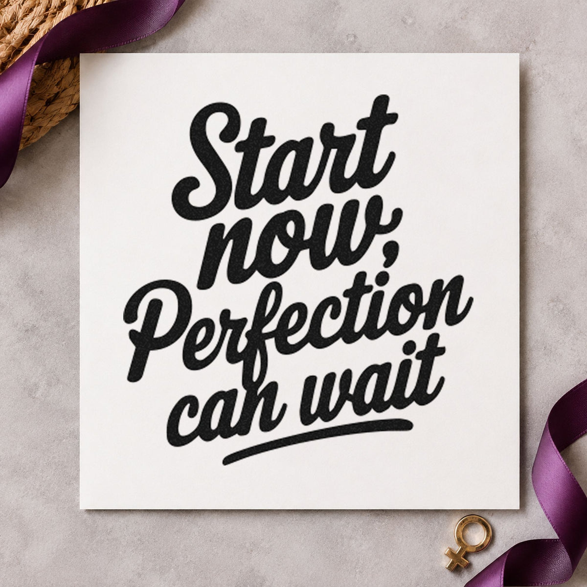 Start Now Perfection Can Wait Hand Stamp – Duo in use 9