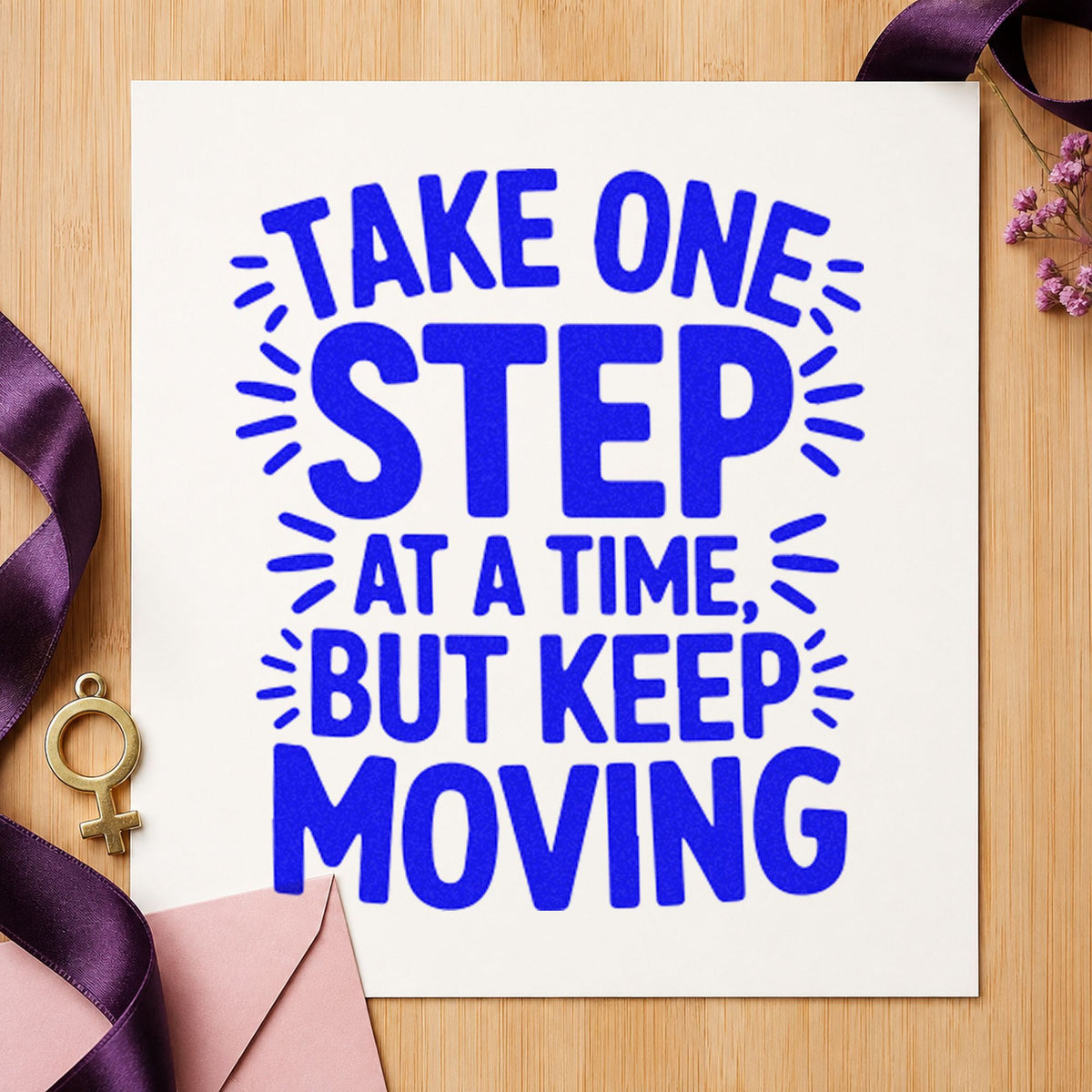 Take One Step Moving Pre-Inked Stamp – PSI in use 5