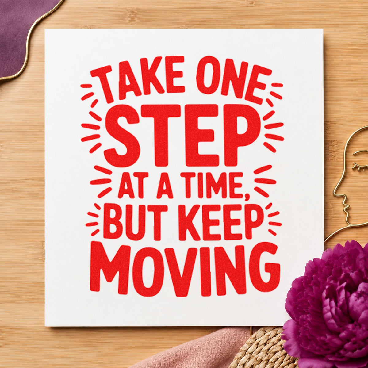 Take One Step Moving Self-Inking Stamp in use 7