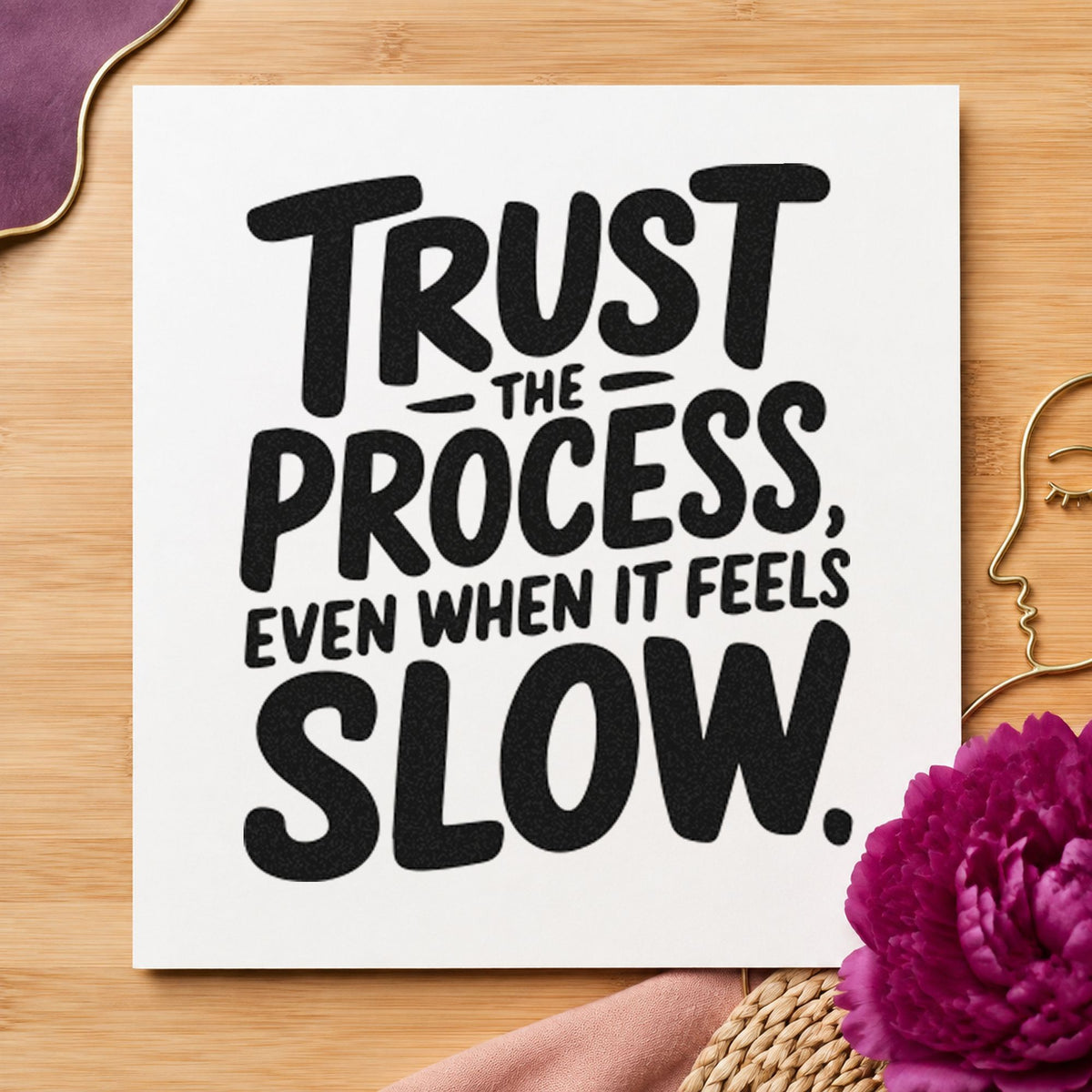 Trust Process Feels Slow Slim Pre-Inked Stamp in use 4