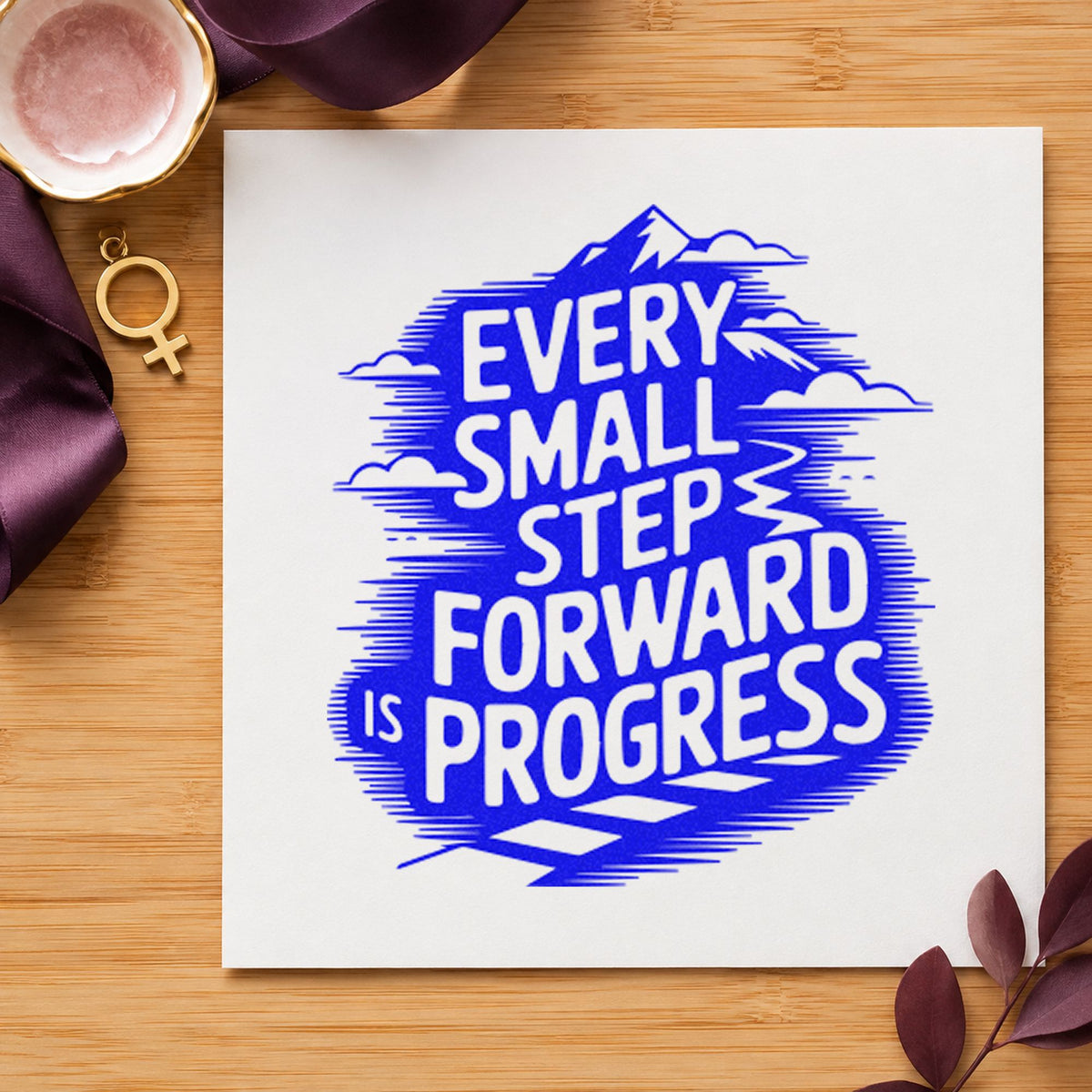 Every Small Step Progress Stamp – Duo Hand in use 5