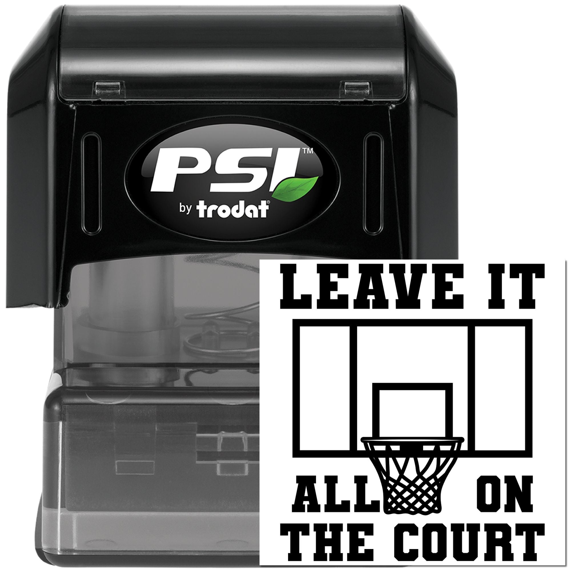 PSI Greeting Card Play Hard Win Big Pre-Inked Stamp