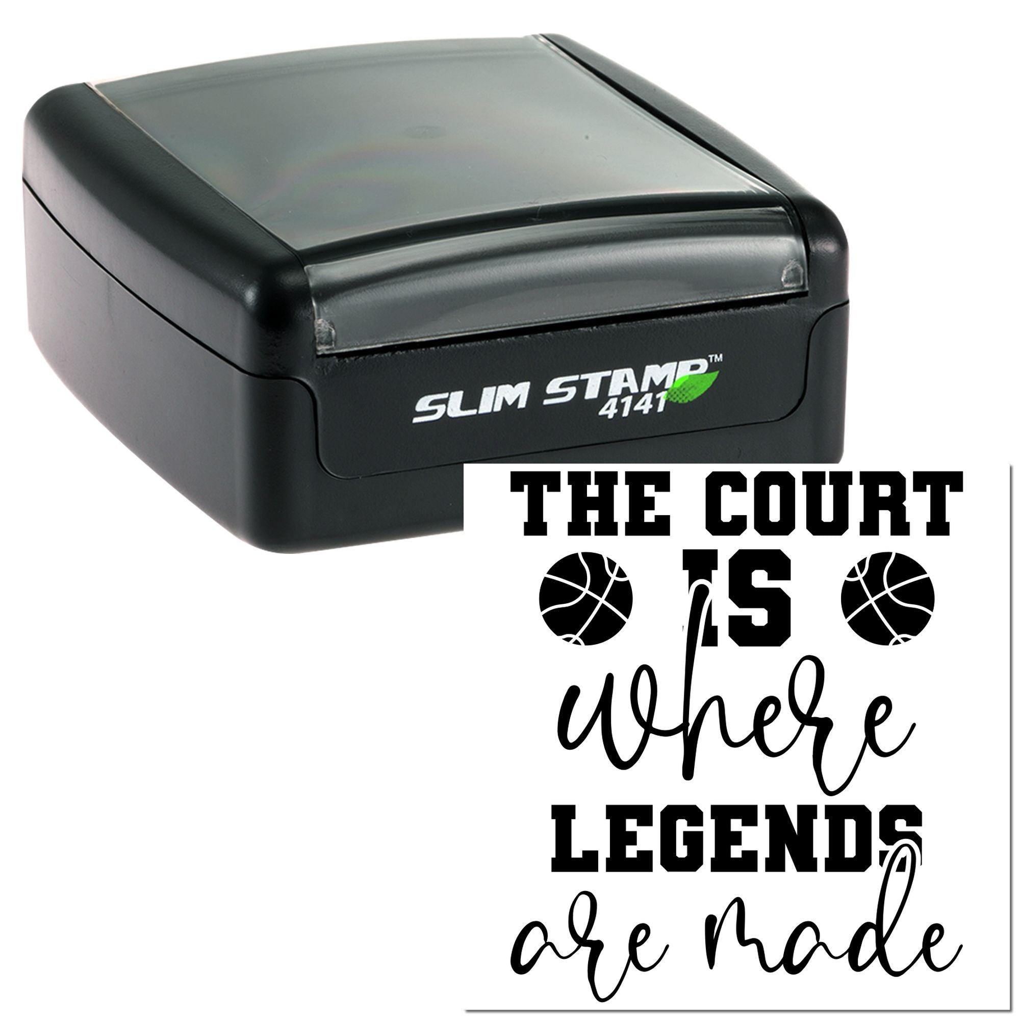 Slim Pre-Inked Courtside Legend Makers Handcraft Stamp