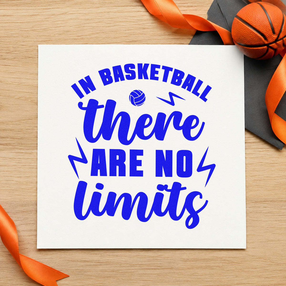 In Basketball There Are No Limits Slim Pre-Inked Stamp in use 6