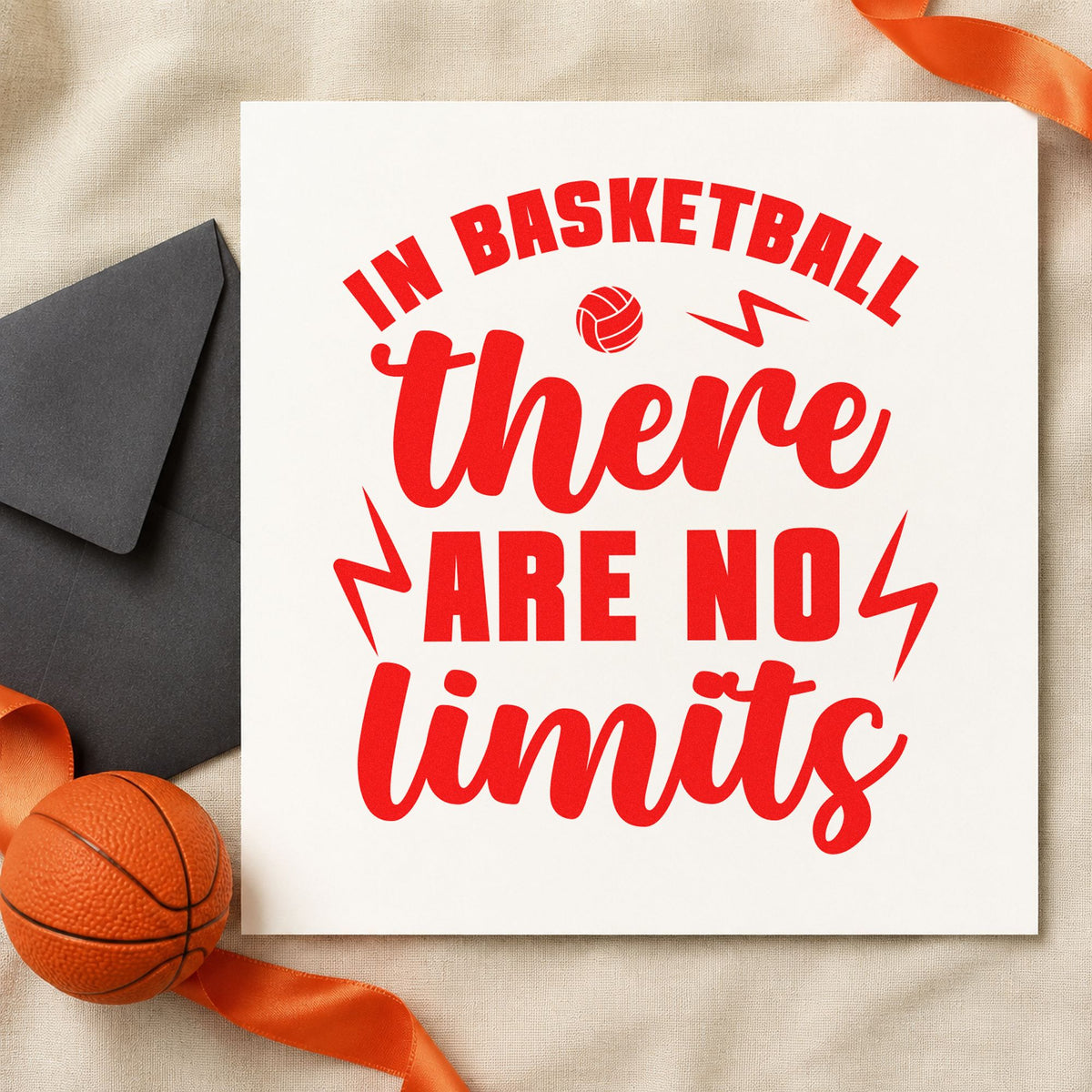 In Basketball There Are No Limits Slim Pre-Inked Stamp in use 7