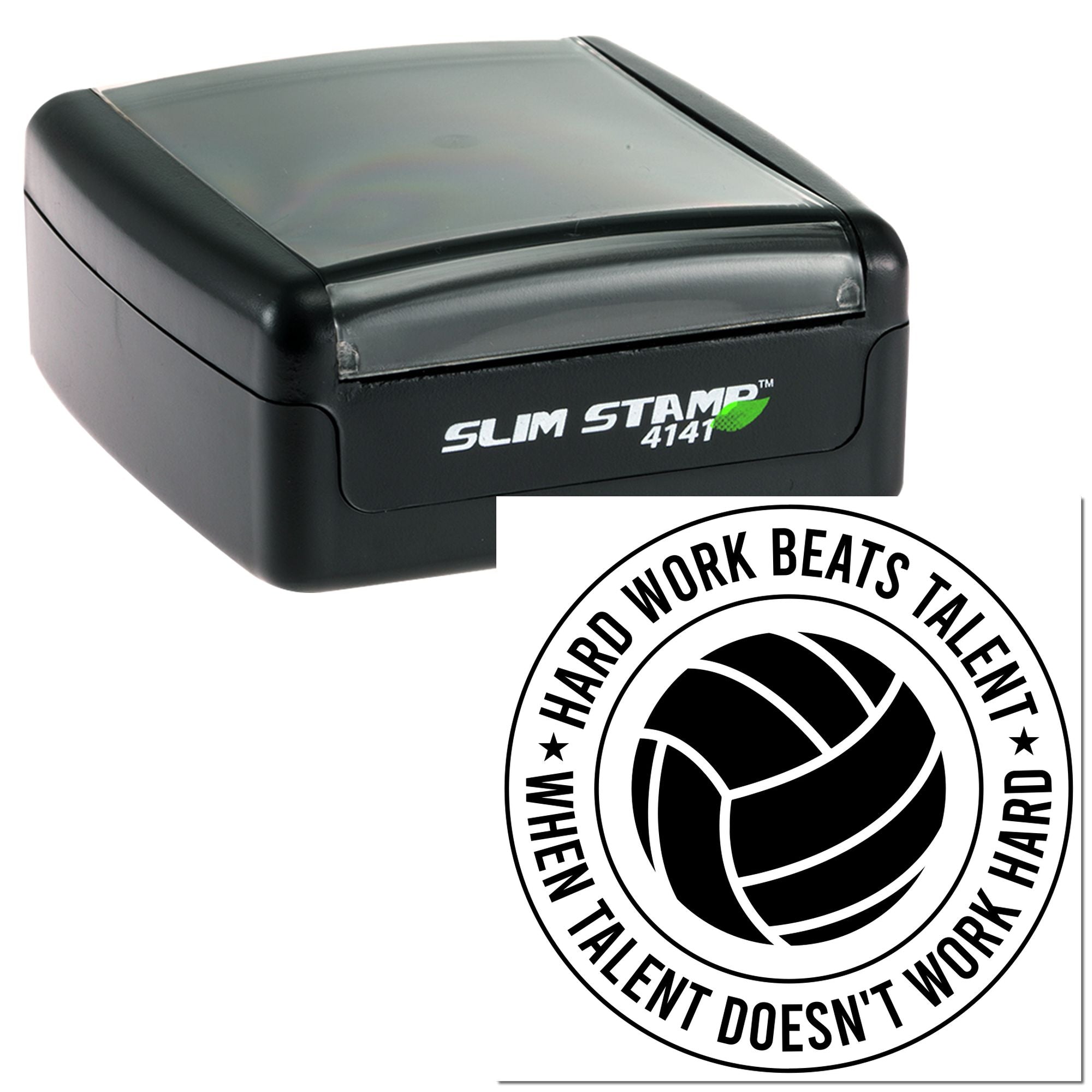 Slim Pre-Inked Hustle Beats Talent Cardmaking Stamp