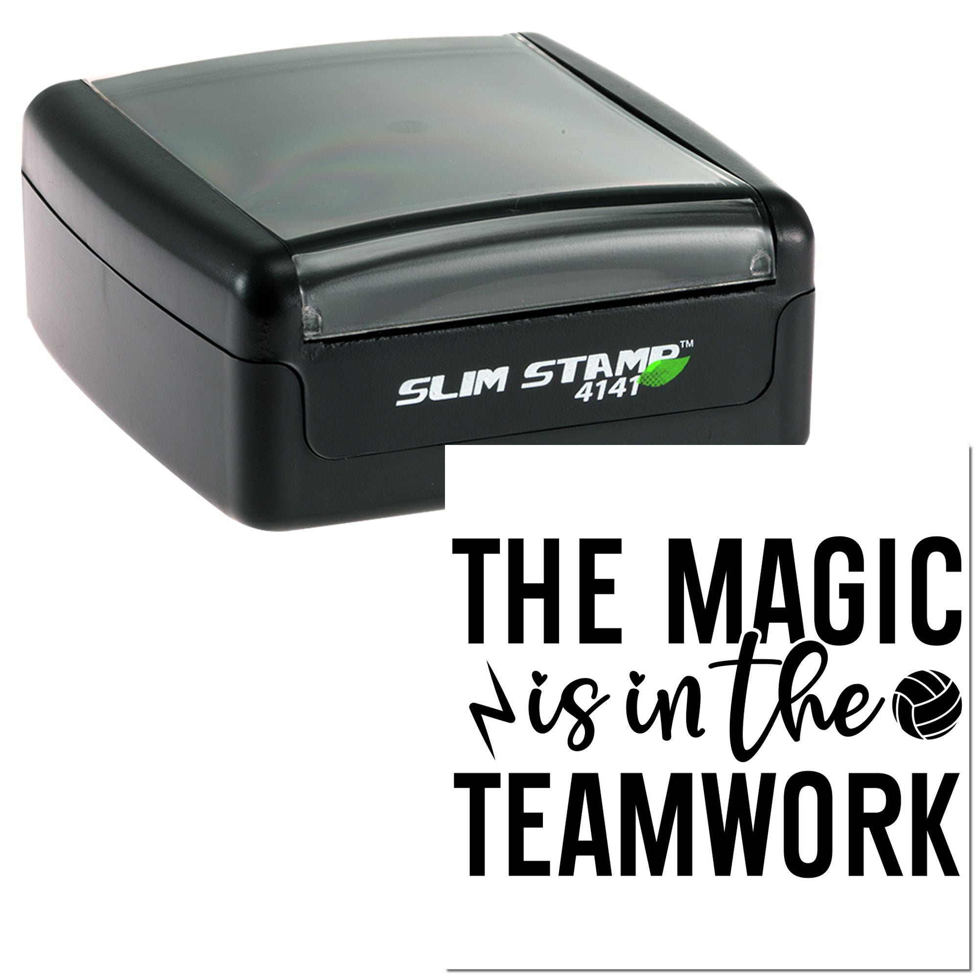 Slim Pre-Inked Serve Set Shine Place Card Stamp