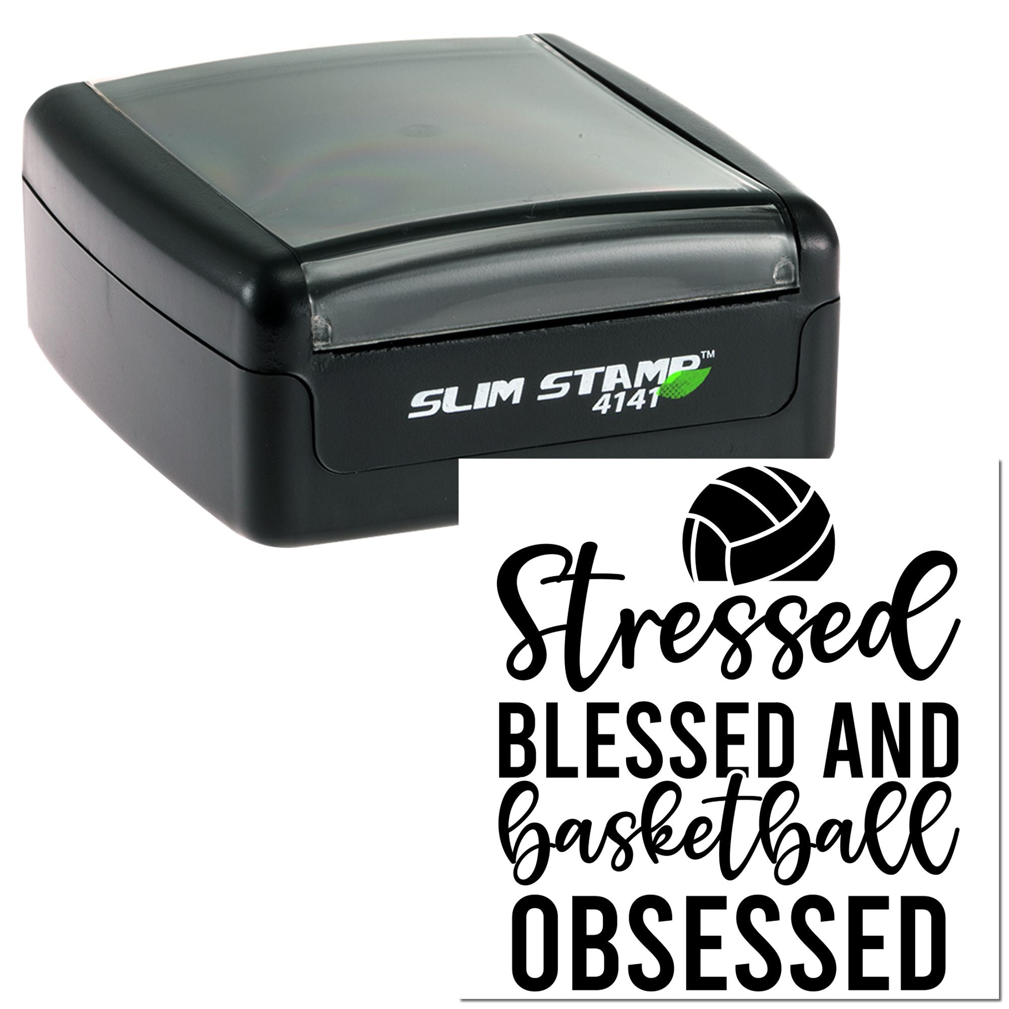 Slim Pre-Inked Hoops Heart Hustle Scrapbooking Stamp