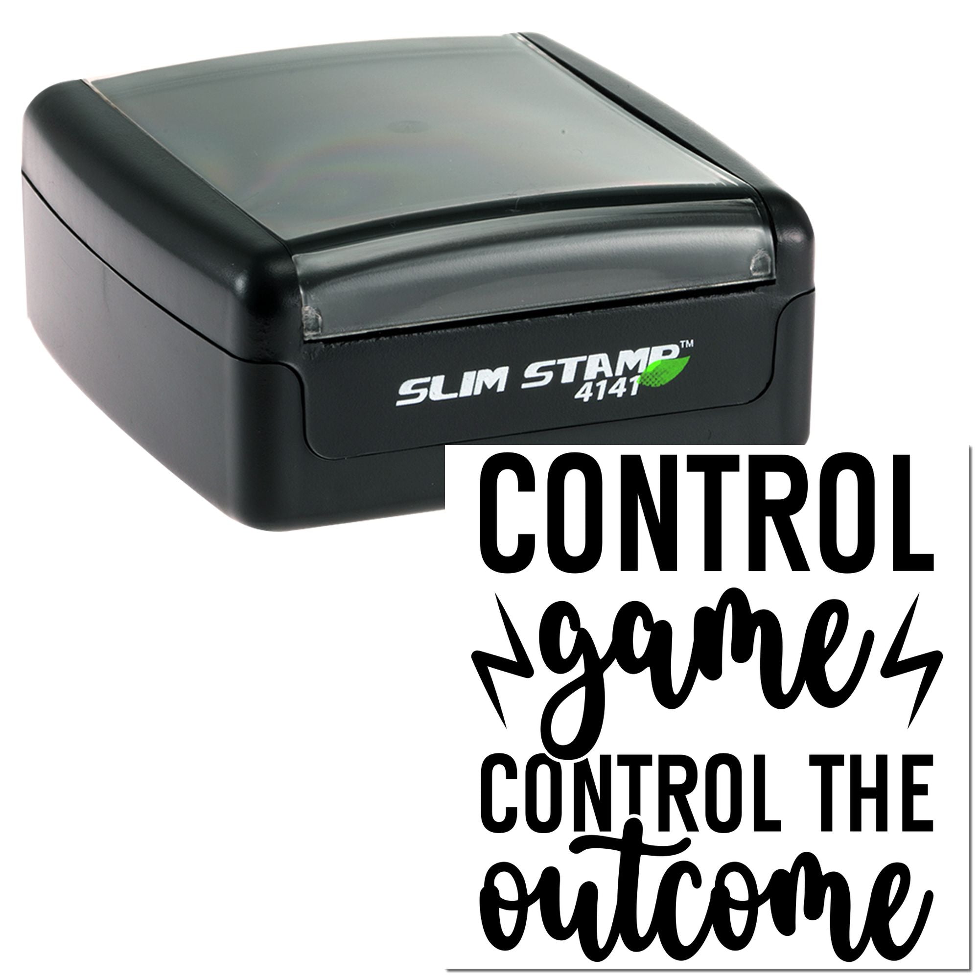 Slim Pre-Inked Own Your Outcome Card Making Stamp