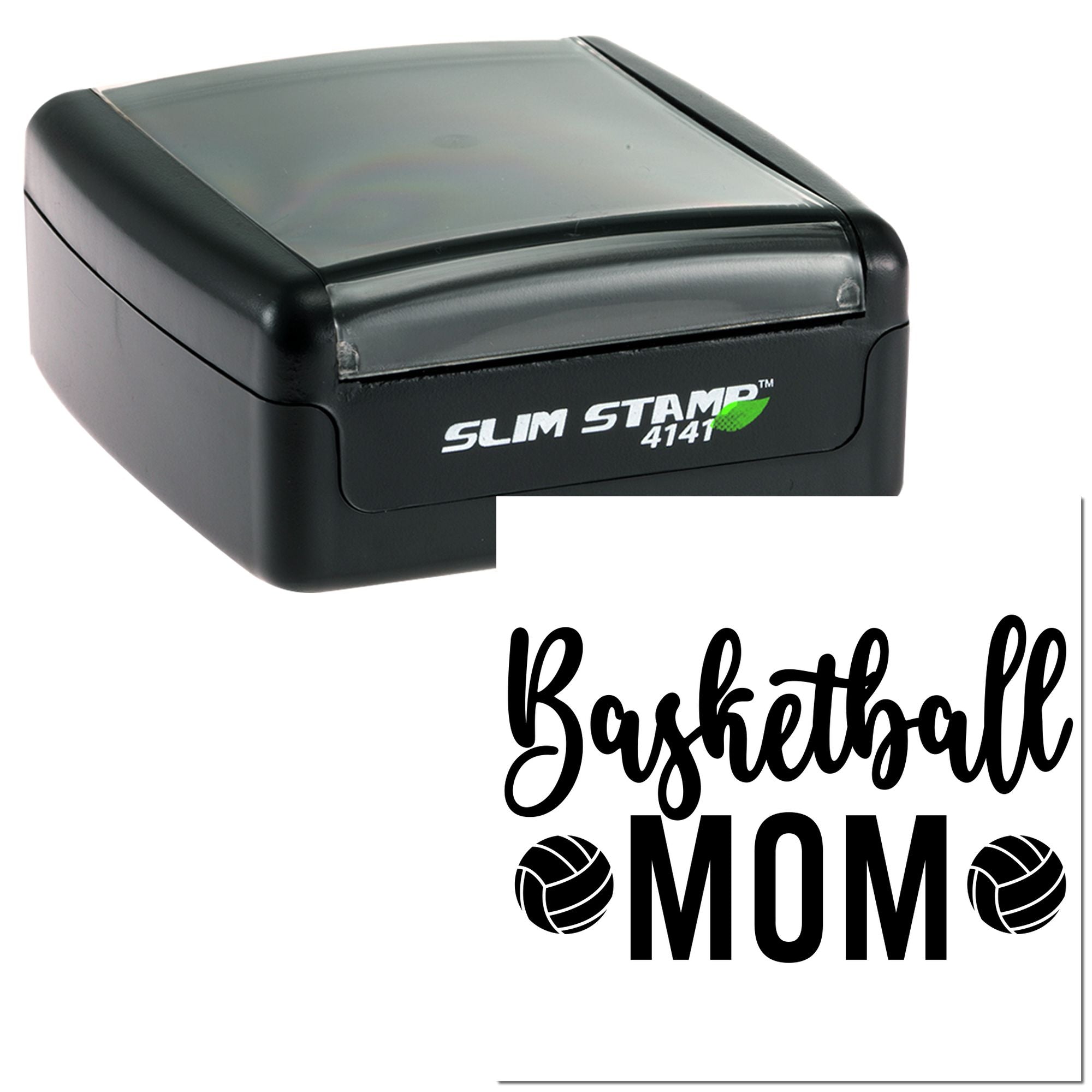 Slim Pre-Inked Courtside Super Mom Paper Craft Stamp