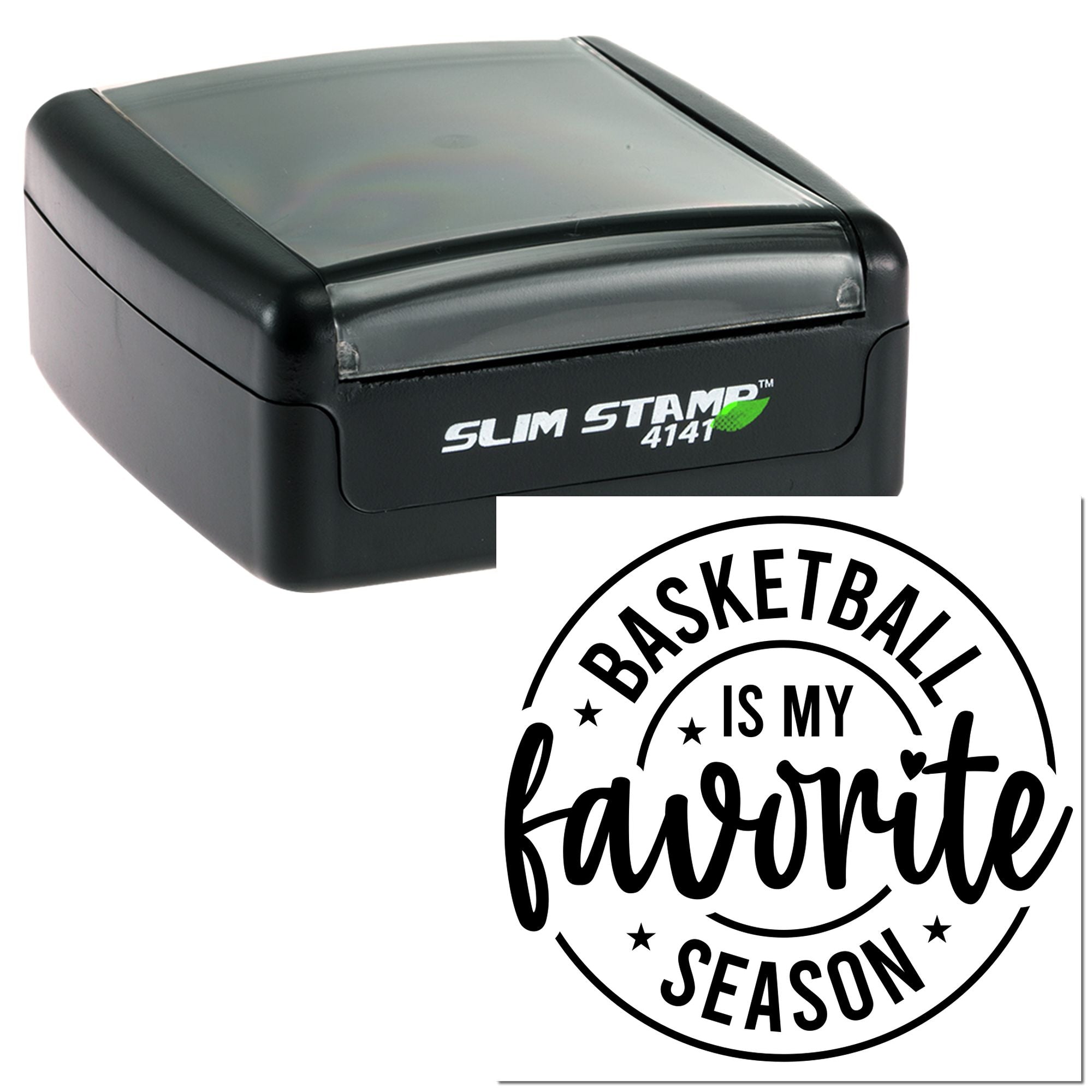 Slim Pre-Inked Hoops Heart Season Journaling Stamp