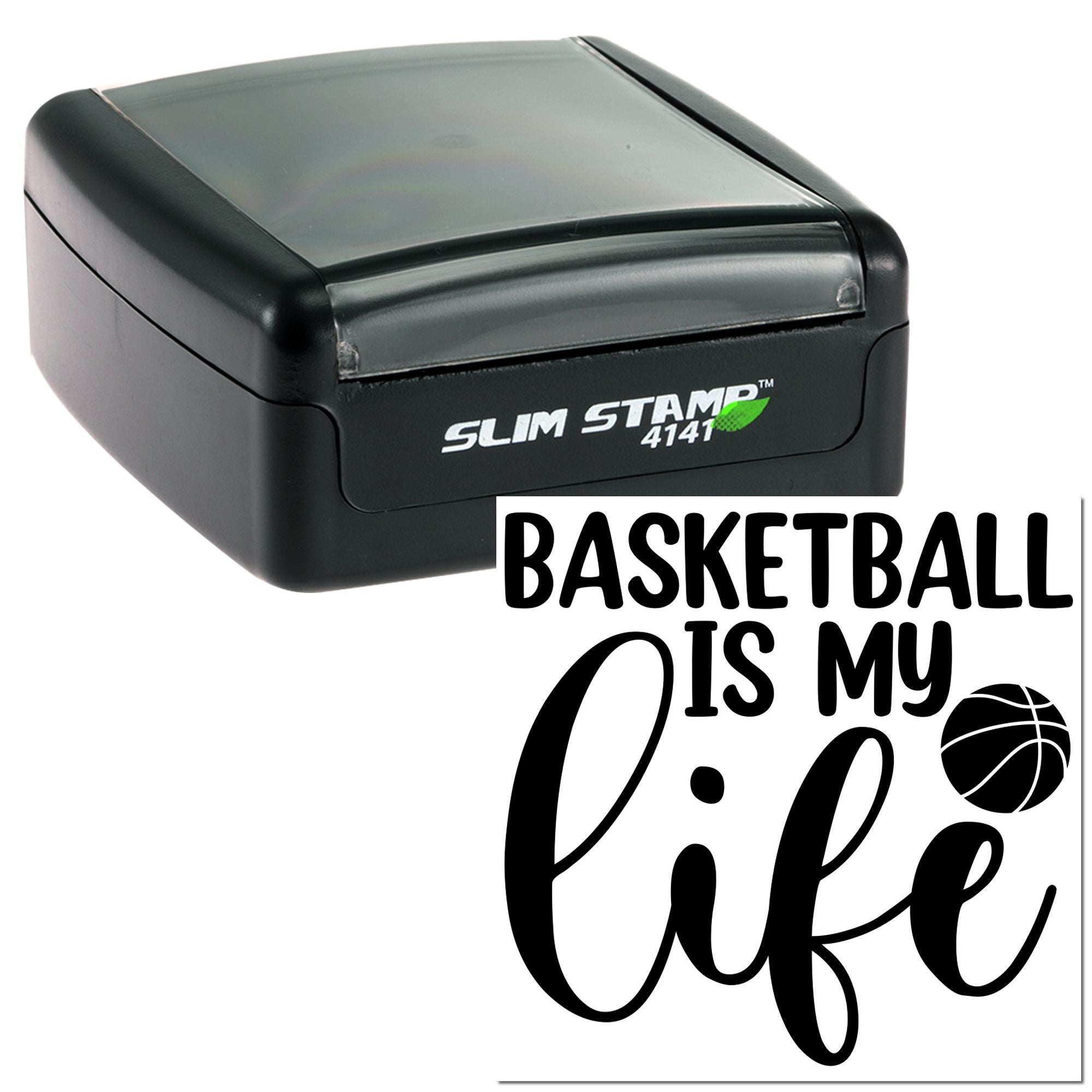 Slim Pre-Inked Hoops Heartbeat Forever Mini Card Stamp