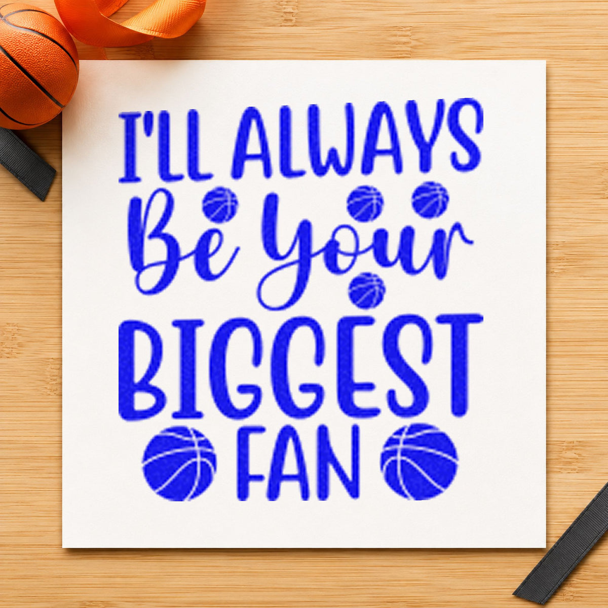 PSI Pre-Inked Always Your Biggest Fan Stamp in use 6