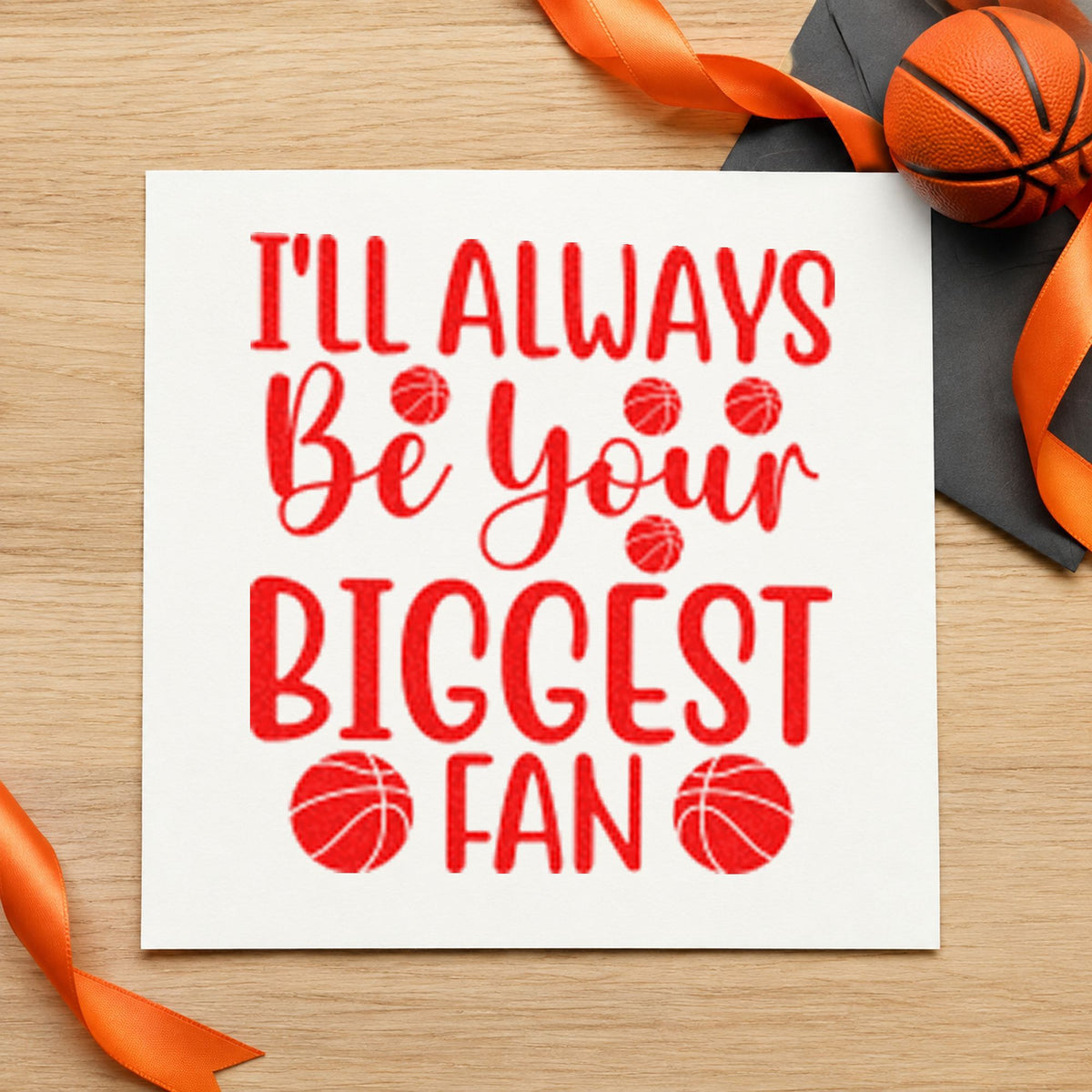 Always Your Biggest Fan Rubber Stamp – Wood Handle in use 7