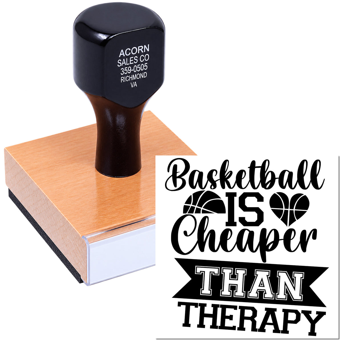 Custom basketball is cheaper than therapy rubber stamp for sports crafts, coach gifts, and basketball fan projects.
