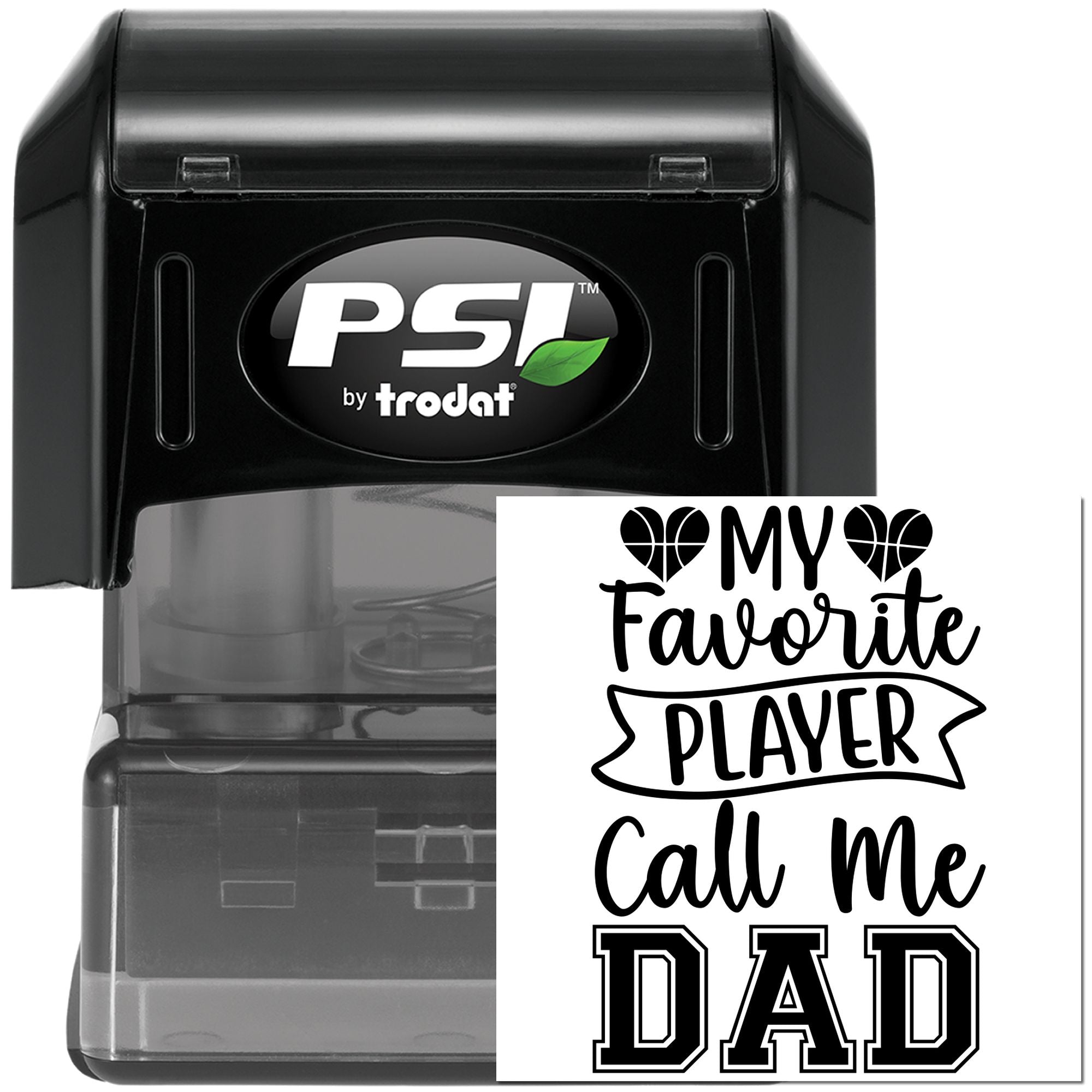 PSI Paper Craft Basketball Dad Pride Pre-Inked Stamp