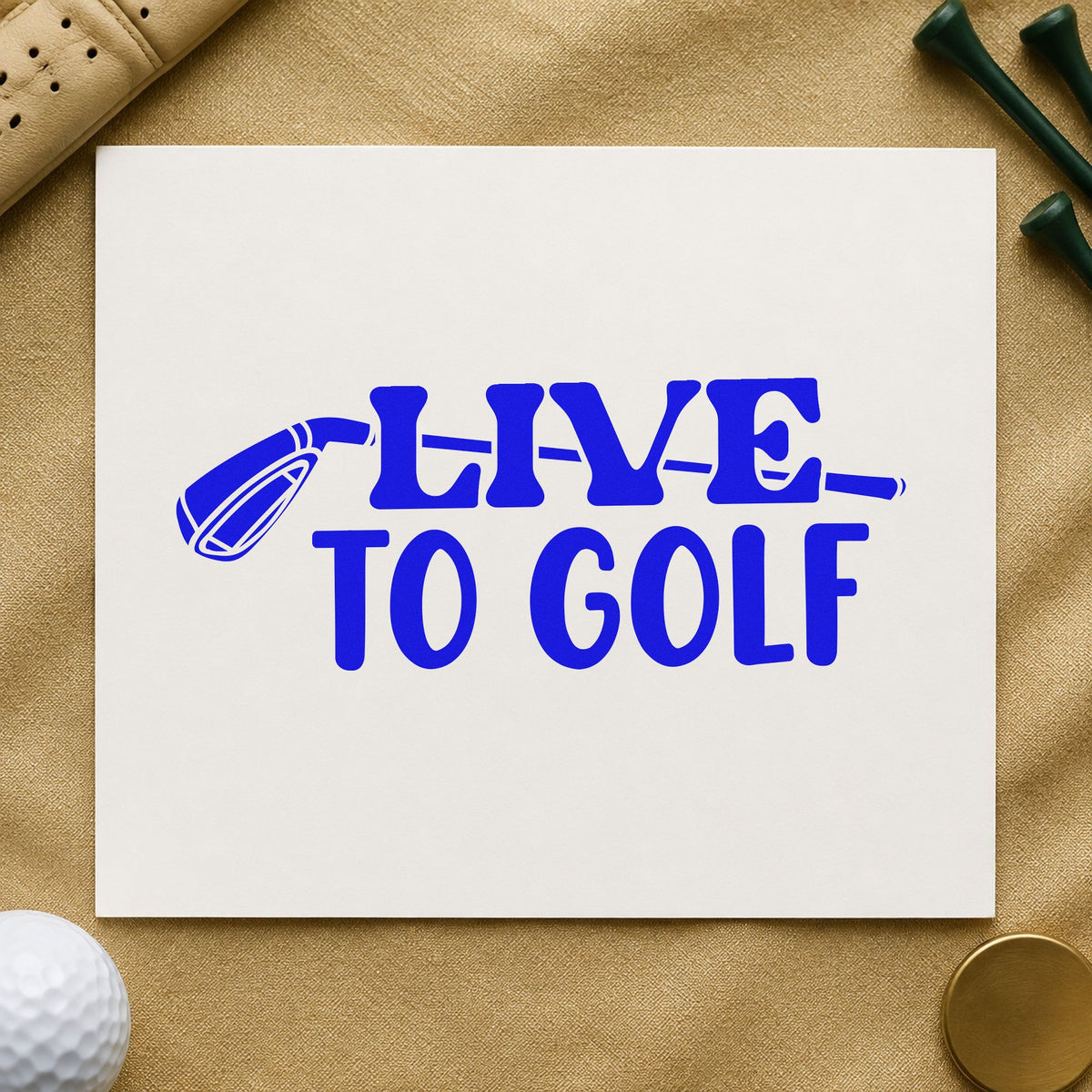 Live To Golf Club Stamp – Duo Hand in use 5