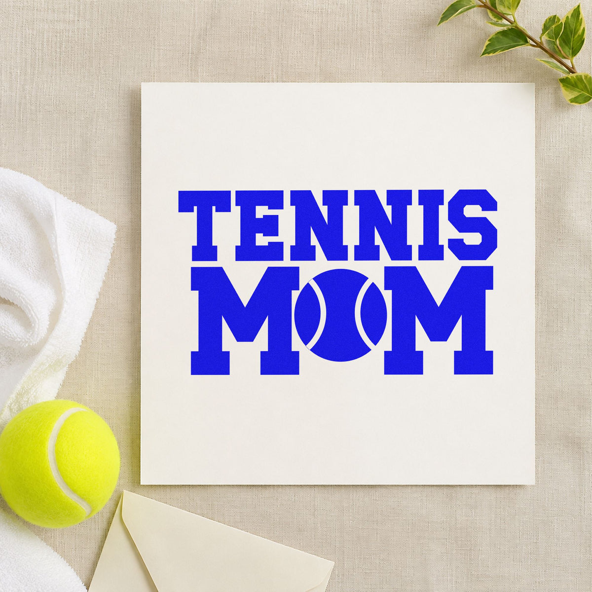 Tennis Mom Ball Typography Stamp – Duo Hand in use 5