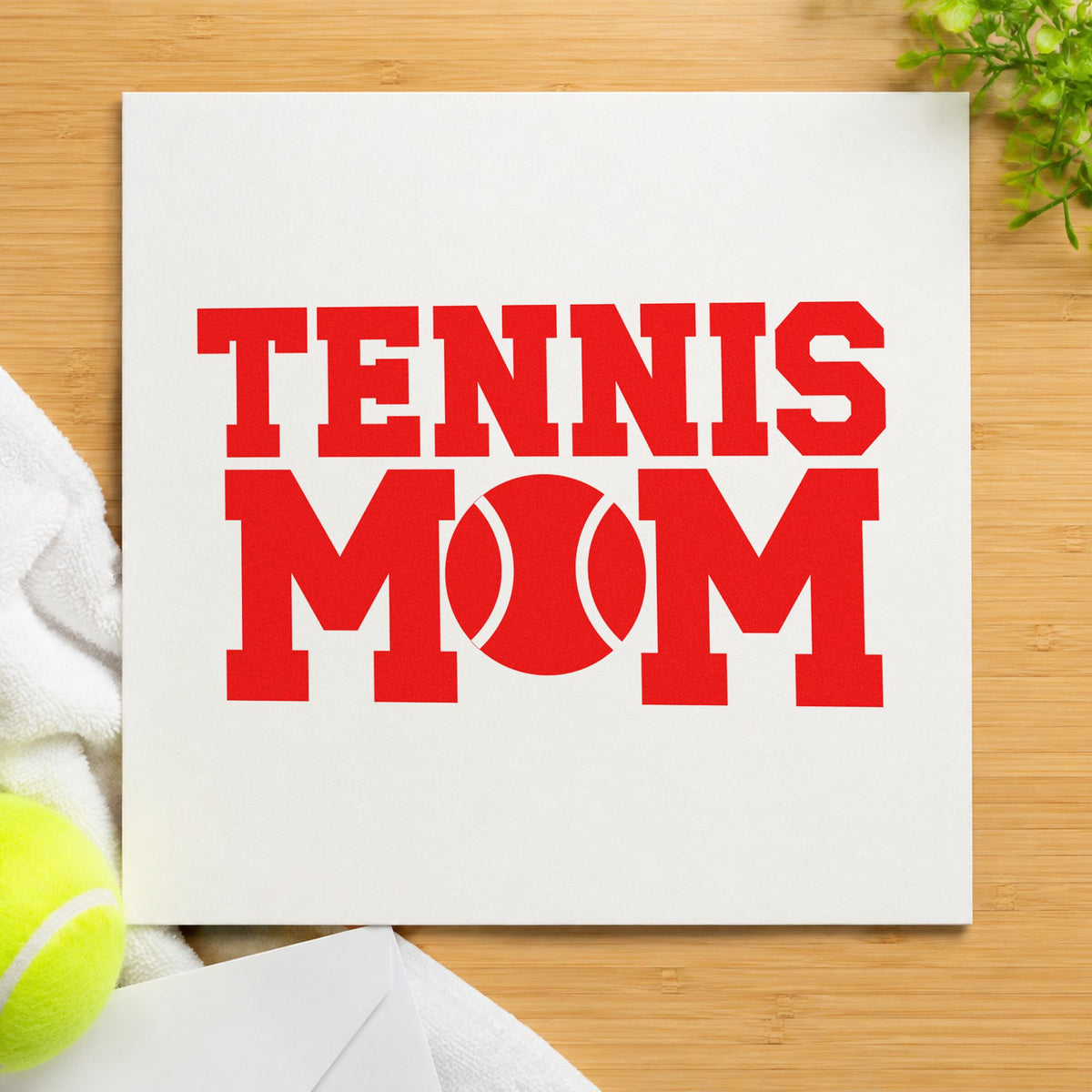 Tennis Mom Ball Typography Stamp – Duo Hand in use 7