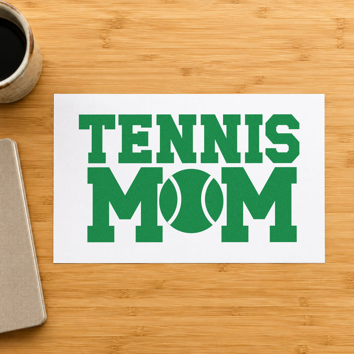 Tennis Mom Ball Typography Stamp – Duo Hand in use 8