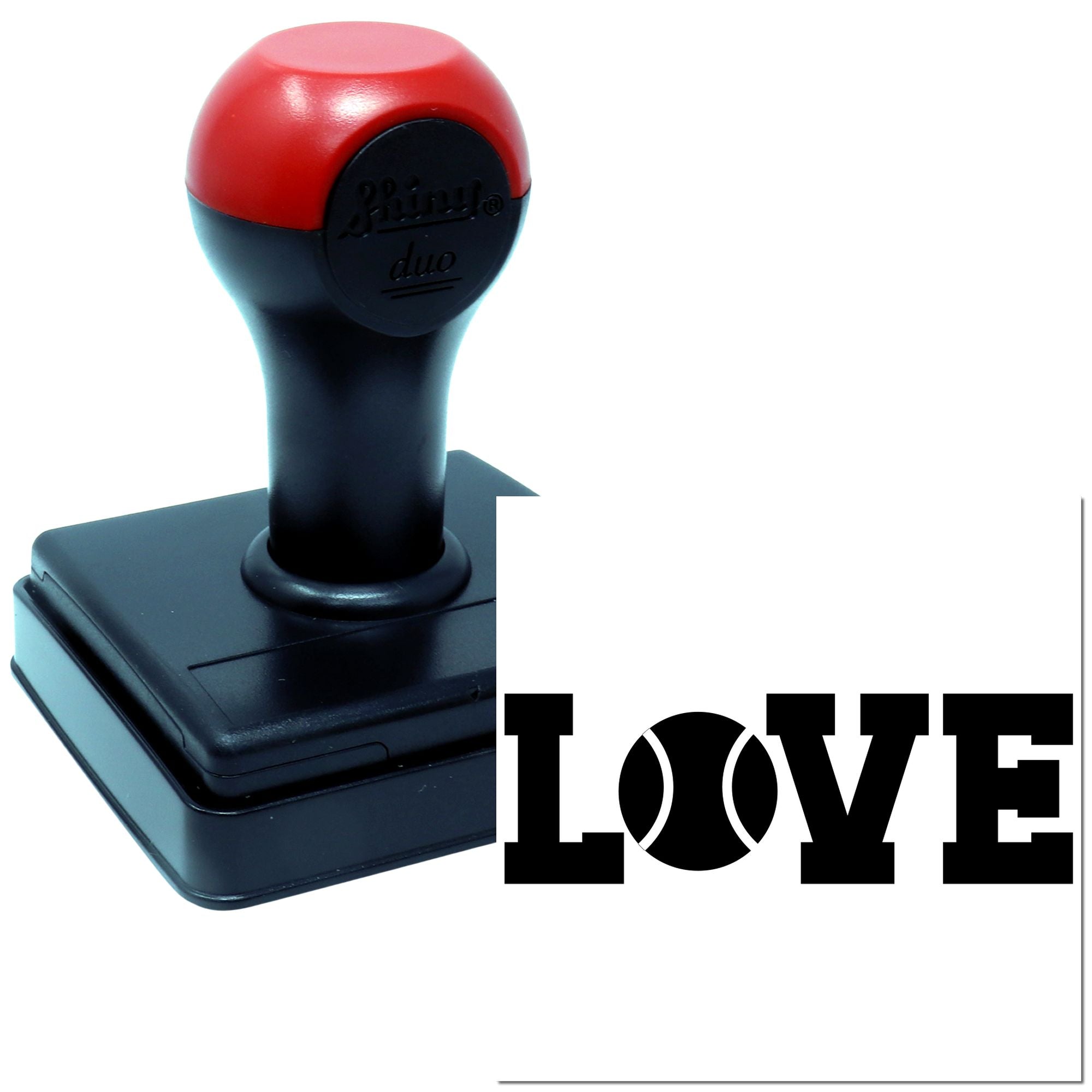 LOVE self-inking rubber stamp for crafts, weddings, and Valentines Day cards