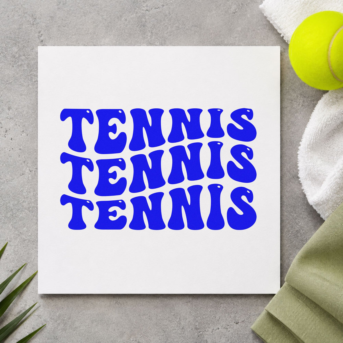 Repeated Wavy Tennis Lettering Pre-Inked Stamp – PSI in use 6