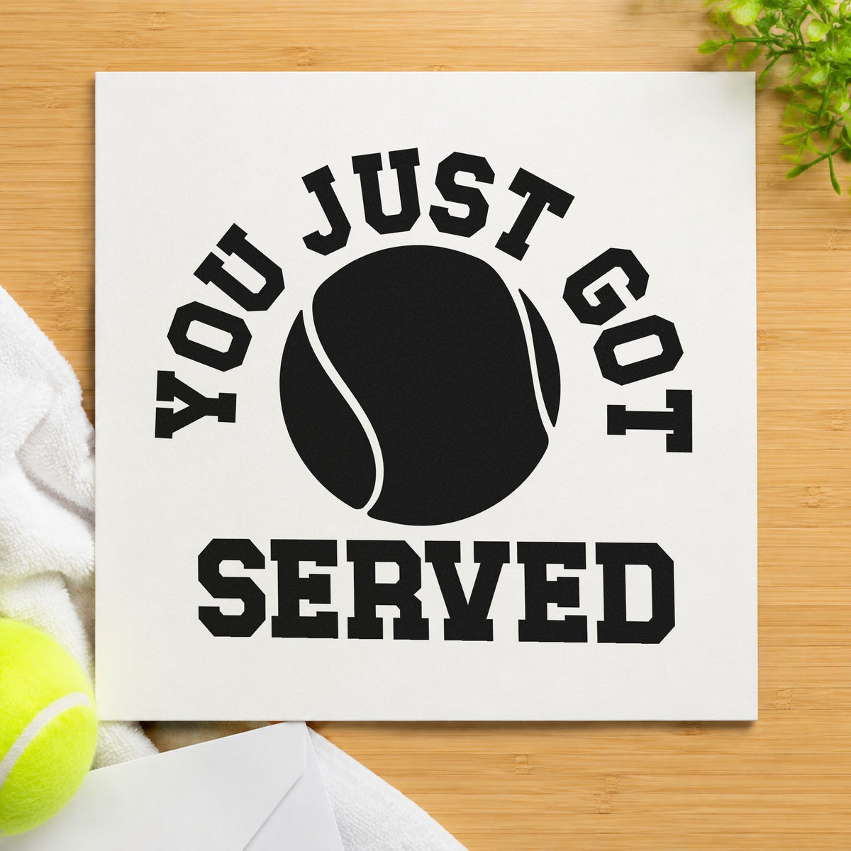 You Just Got Served Slim Pre-Inked Stamp in use 3