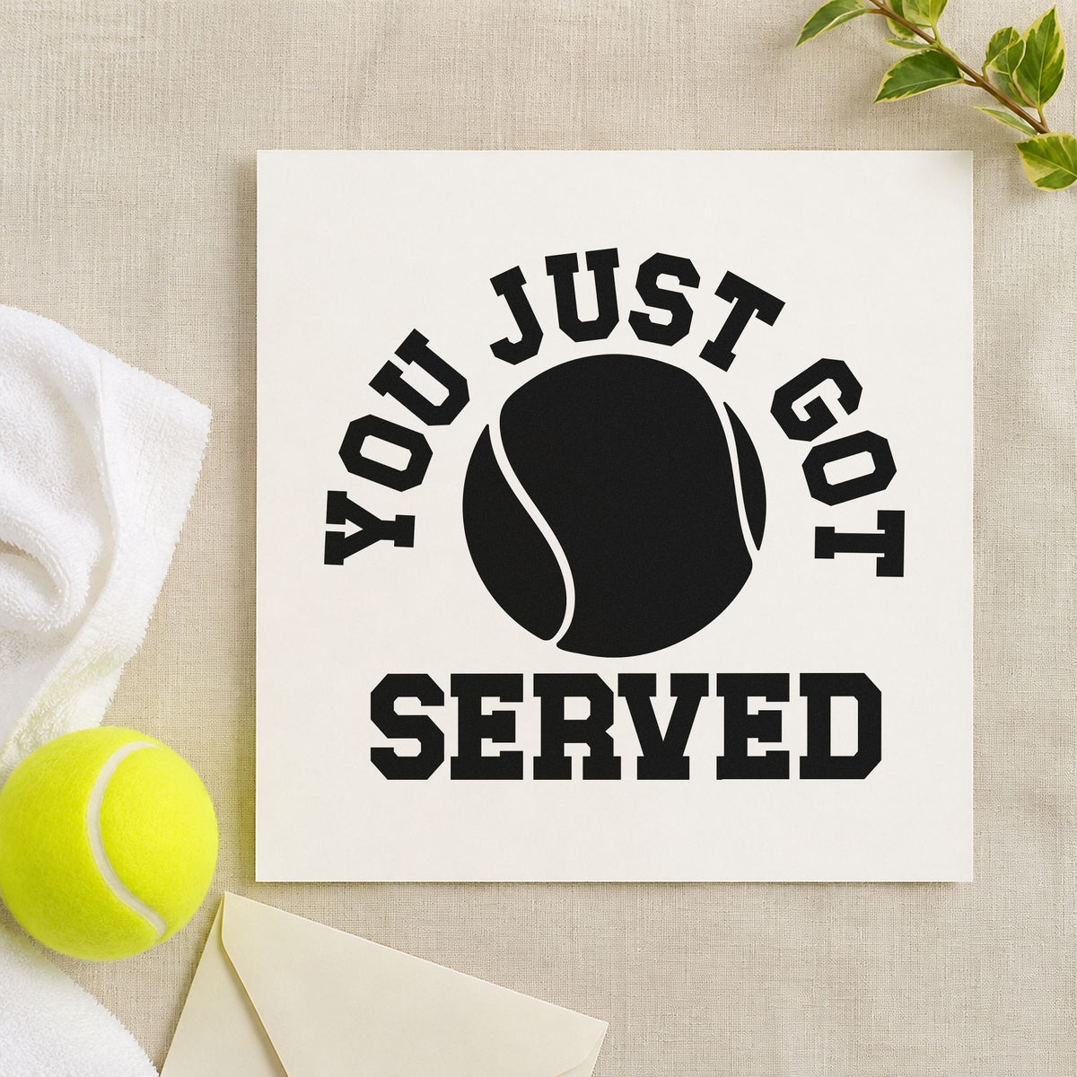 You Just Got Served Slim Pre-Inked Stamp in use 9