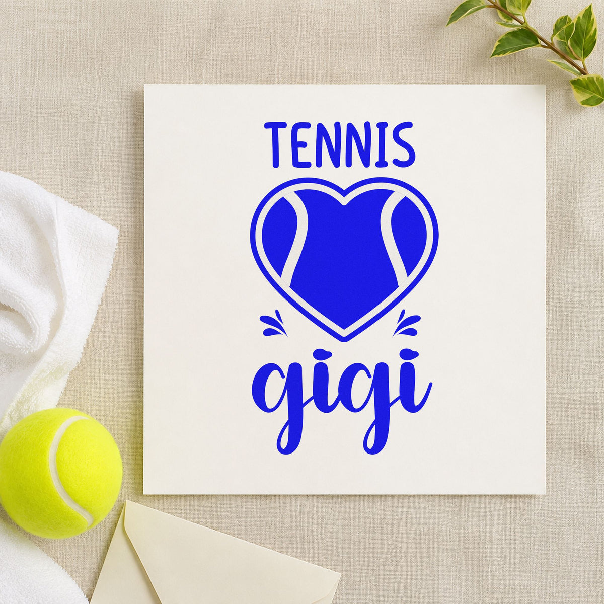 Gigi Tennis Heart Lettering Stamp – Duo Hand in use 5