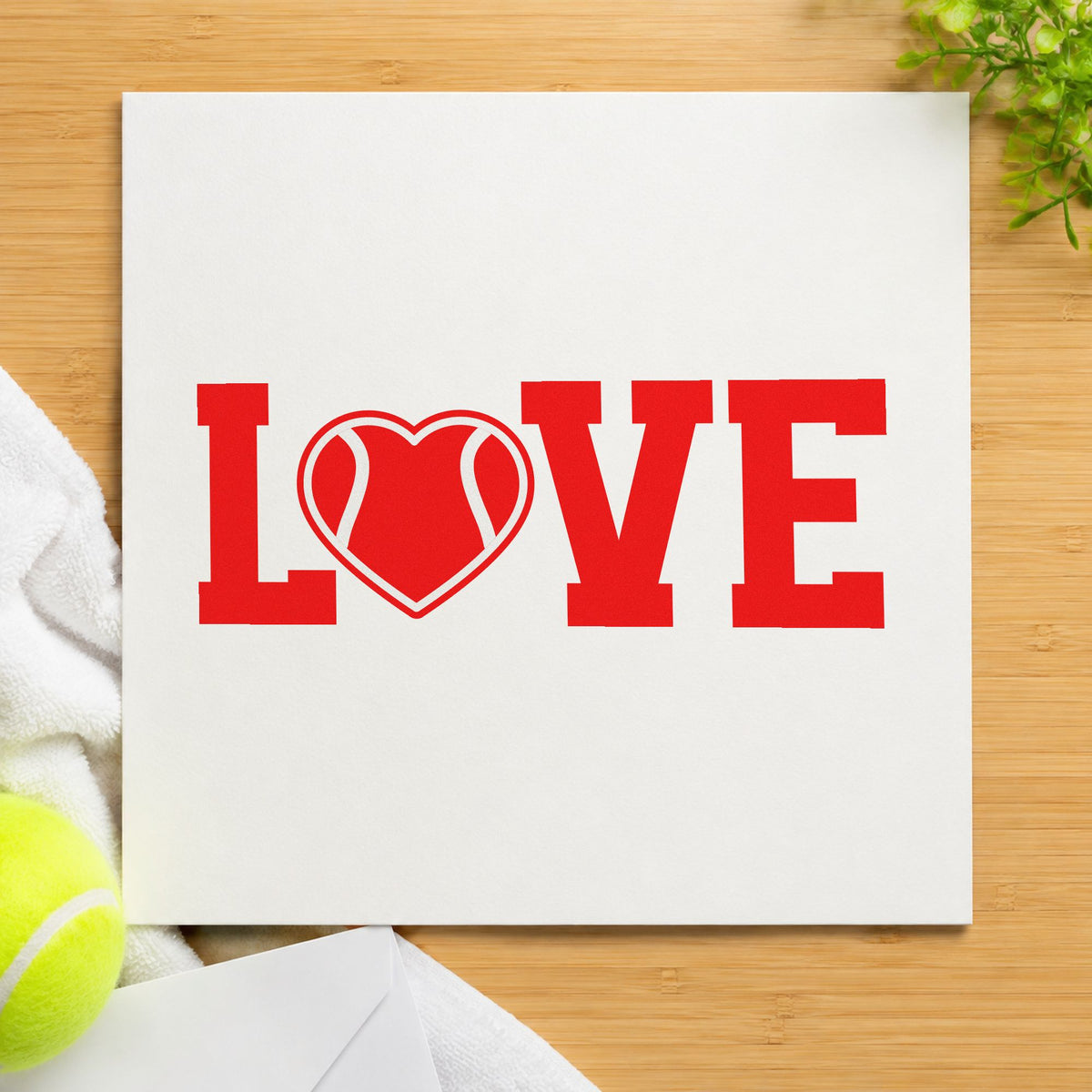 Love Heart Tennis Ball Stamp – Self-Inking in use 7
